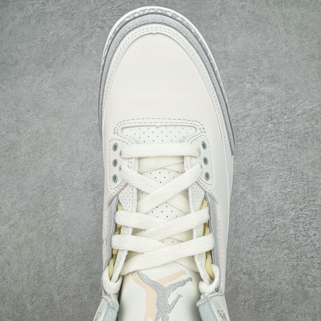 图片[4]-＃PK纯原福利 Air Jordan AJ3 Craft \\\”Ivory\\\” 象牙白 货号：FJ9479-100 目前市场最推荐的产品 市场唯一正确批次 操刀耗时半年巨作 超合理的单价 拒绝高利润 全套原纸板楦头开发 原厂大底磨具加持立体防滑纹理 原装可视Air Sole气垫 原汁原味最完美的三代版型 唯一正确鞋头趴度弧度高度鞋身腰线 原厂TPU彩虹扎染后跟饰片 正确内里反口里网布 皮料菱角分明不变形无多余毛边 广东原厂zp同批次手工大底描漆拉丝 市场唯一原厂鞋扣模具 原厂织唛标 原厂飞人电绣工艺 尾指中部跳三针 独家绑鞋带手法 印刷中底布 四线拉帮 米色美纹纸贴合固定 进口港宝加持 后跟自然饱满 全鞋荧光划线卡点 追求极致完美 每一双都是工艺品 多重QC质检 超越公司货的品控标准 实实在在的免检产品 尺码：40 40.5 41 42 42.5 43 44 44.5 45 46 47.5 48.5-选品中心