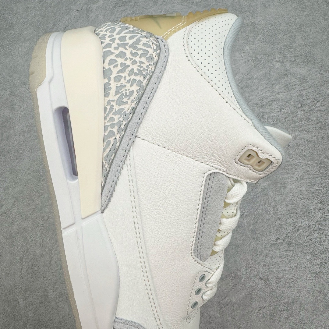 图片[6]-＃PK纯原福利 Air Jordan AJ3 Craft \\\”Ivory\\\” 象牙白 货号：FJ9479-100 目前市场最推荐的产品 市场唯一正确批次 操刀耗时半年巨作 超合理的单价 拒绝高利润 全套原纸板楦头开发 原厂大底磨具加持立体防滑纹理 原装可视Air Sole气垫 原汁原味最完美的三代版型 唯一正确鞋头趴度弧度高度鞋身腰线 原厂TPU彩虹扎染后跟饰片 正确内里反口里网布 皮料菱角分明不变形无多余毛边 广东原厂zp同批次手工大底描漆拉丝 市场唯一原厂鞋扣模具 原厂织唛标 原厂飞人电绣工艺 尾指中部跳三针 独家绑鞋带手法 印刷中底布 四线拉帮 米色美纹纸贴合固定 进口港宝加持 后跟自然饱满 全鞋荧光划线卡点 追求极致完美 每一双都是工艺品 多重QC质检 超越公司货的品控标准 实实在在的免检产品 尺码：40 40.5 41 42 42.5 43 44 44.5 45 46 47.5 48.5-选品中心