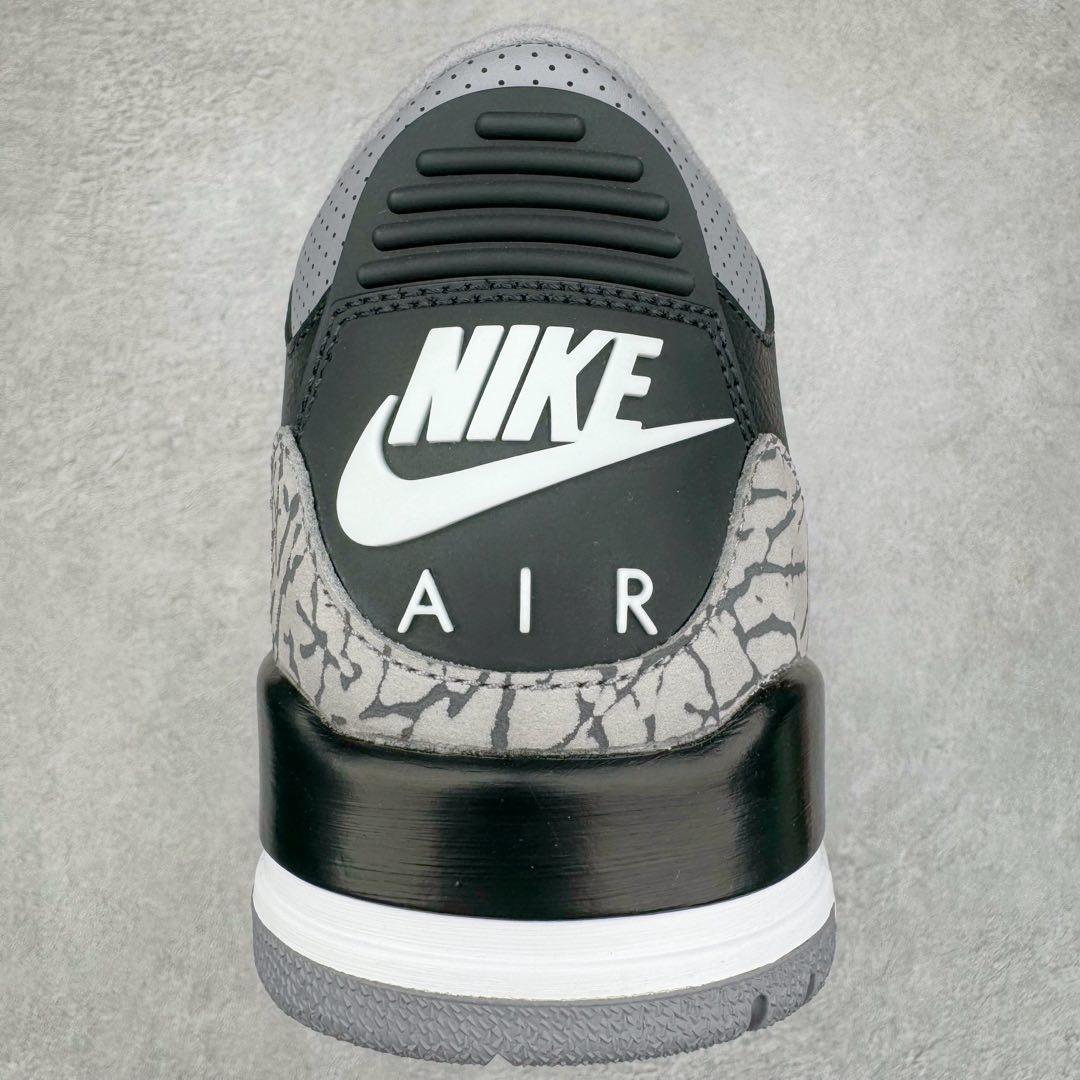 图片[8]-＃PK纯原福利 Air Jordan AJ3 Retro 复刻黑水泥 DN3707-010 目前市场最推荐的产品 市场唯一正确批次 操刀耗时半年巨作 超合理的单价 拒绝高利润 全套原纸板楦头开发 原厂大底磨具加持立体防滑纹理 原装可视Air Sole气垫 原汁原味最完美的三代版型 唯一正确鞋头趴度弧度高度鞋身腰线 原厂TPU彩虹扎染后跟饰片 正确内里反口里网布 皮料菱角分明不变形无多余毛边 广东原厂zp同批次手工大底描漆拉丝 市场唯一原厂鞋扣模具 原厂织唛标 原厂飞人电绣工艺 尾指中部跳三针 独家绑鞋带手法 印刷中底布 四线拉帮 米色美纹纸贴合固定 进口港宝加持 后跟自然饱满 全鞋荧光划线卡点 追求极致完美 每一双都是工艺品 多重QC质检 超越公司货的品控标准 实实在在的免检产品 尺码：40 40.5 41 42 42.5 43 44 44.5 45 46 47.5 48.5-选品中心