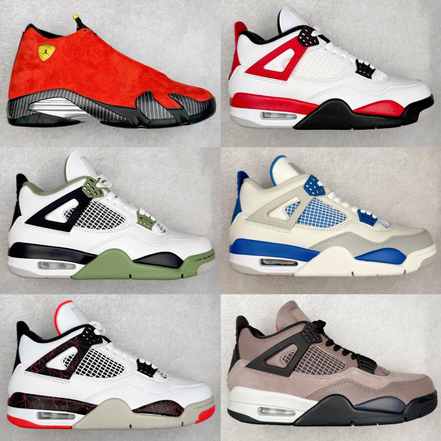 ＃纯原福利‼️Air Jordan AJ4 AJ14 Retro 系列 大厂出品 全头层加持 原鞋原楦原