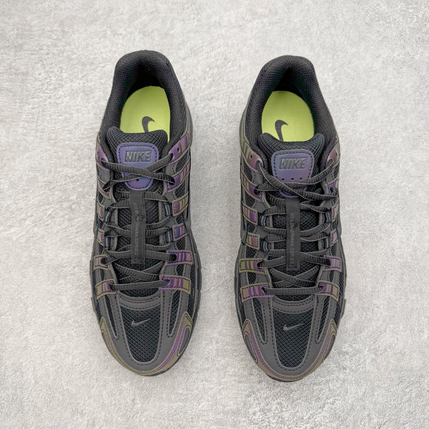 图片[2]-＃CS纯原 NK P-6000 系列低帮复古老爹风休闲运动舒适慢跑鞋 IM6333-001 购入原鞋原装纸板楦头开发 独家私模四层组合大底 市场唯一正确版本 良心定价 新配色陆续出货 进口三文治网面 融合 Pegasus 过往运动鞋设计 助力 21 世纪早期跑步运动跃升时尚新高度 采用透气网眼布、运动风格线条和耐穿覆面 兼具吸睛外观和舒适感受 中底泡绵以田径赛道为灵感 打造厚实设计 缔造出众缓震性能 尺码：36 36.5 37.5 38 38.5 39 40 40.5 41 42 42.5 43 44 44.5 45-选品中心