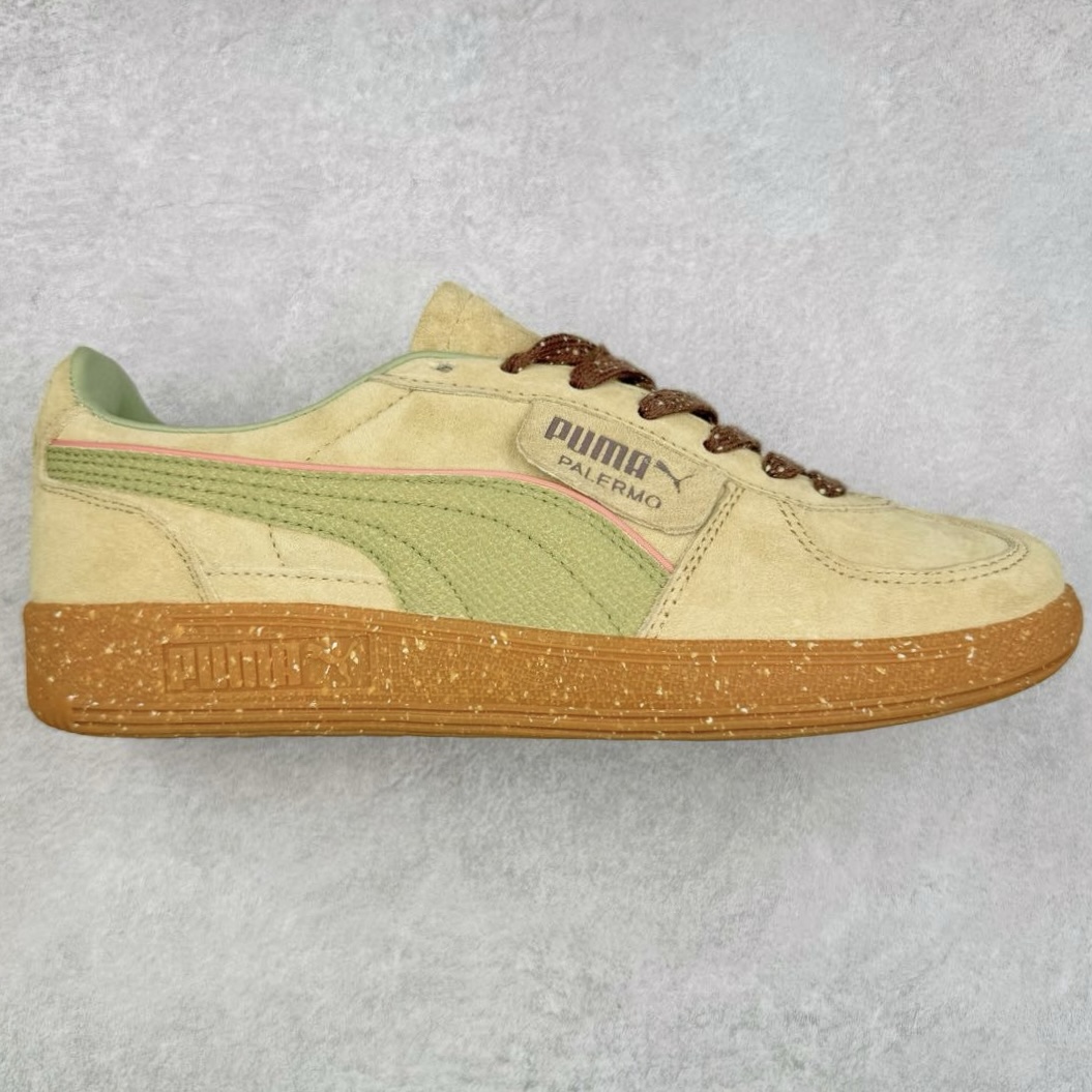 PUMA Palermo Trainer 彪马防滑耐磨低帮德训休闲板鞋 简约又不失设计巧思的帅气风格让它轻松驾驭日常休闲或滑板场合 运动兼具匠心 细节彰显品质 衬垫边缘以提供支撑和灵活性 强化鞋头以承受持续的磨损 耐磨性强 稳定性高 抓地更牢 不易打滑 尺码： 35 36 36.5 37.5 38 38.5 39 40 40.5 41 42 42.5 43 44 45-选品中心
