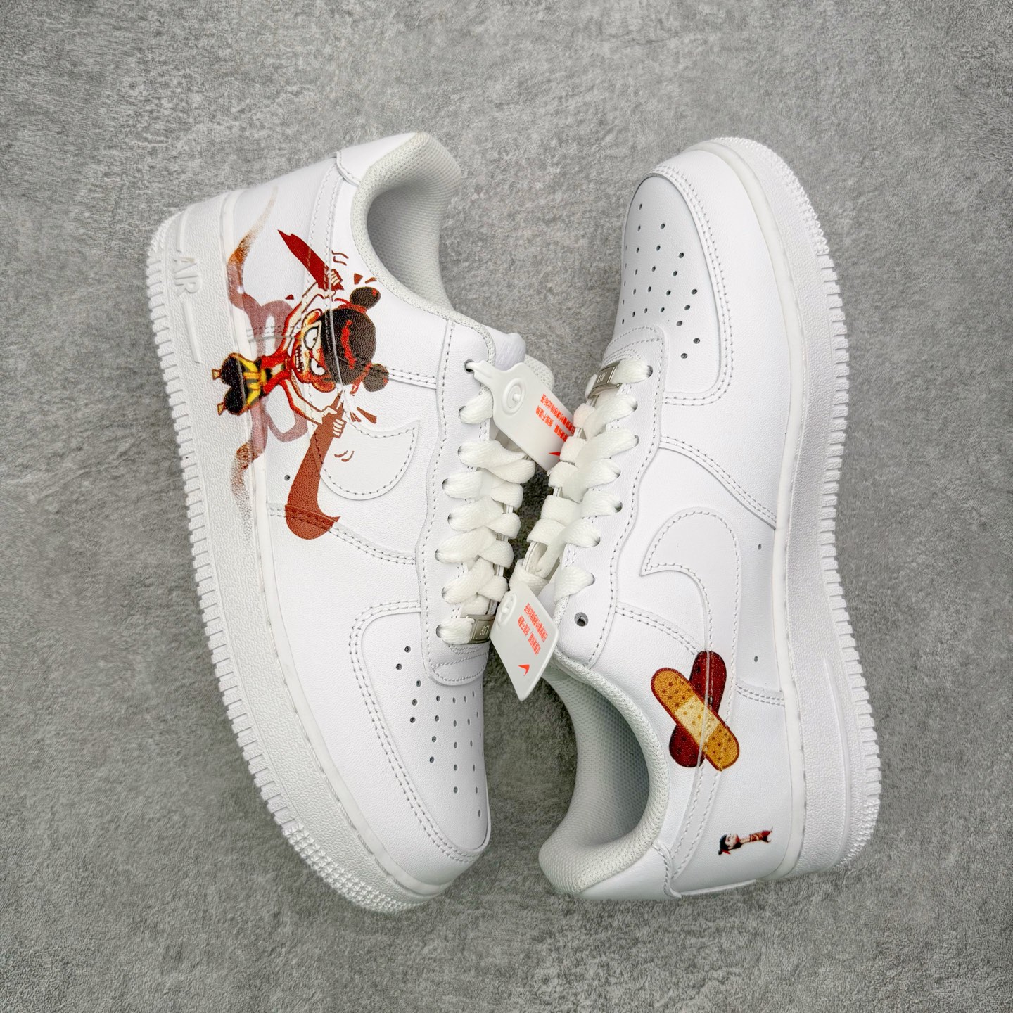 图片[3]-＃G版 NK Air Force 1 Low \’07 空军一号低帮经典板鞋 哪吒三太子 CW2288-111 同步官方2022全新版本 不规则波浪大底咬花 全鞋电脑针车 工整有序 视觉效果满分 原厂拉帮手法 标准四线 密度针距针孔大小控制到位 原装反口里网布海绵 正确卡色网眼大小 新版鞋撑改用纸团代替 原厂港宝加持完美还原灵魂版型 原盒原配从里到外百分百还原 原厂全头层原厂皮料 原标原盒 内置Sole气垫 中底白色背胶 中底划线 已经无限的接近公司 原厂楦头 原厂刺绣 后跟弧度修正 独家私模最大开发到47.5 尺码：35.5 36 36.5 37.5 38 38.5 39 40 40.5 41 42 42.5 43 44 44.5 45 46 47.5-选品中心