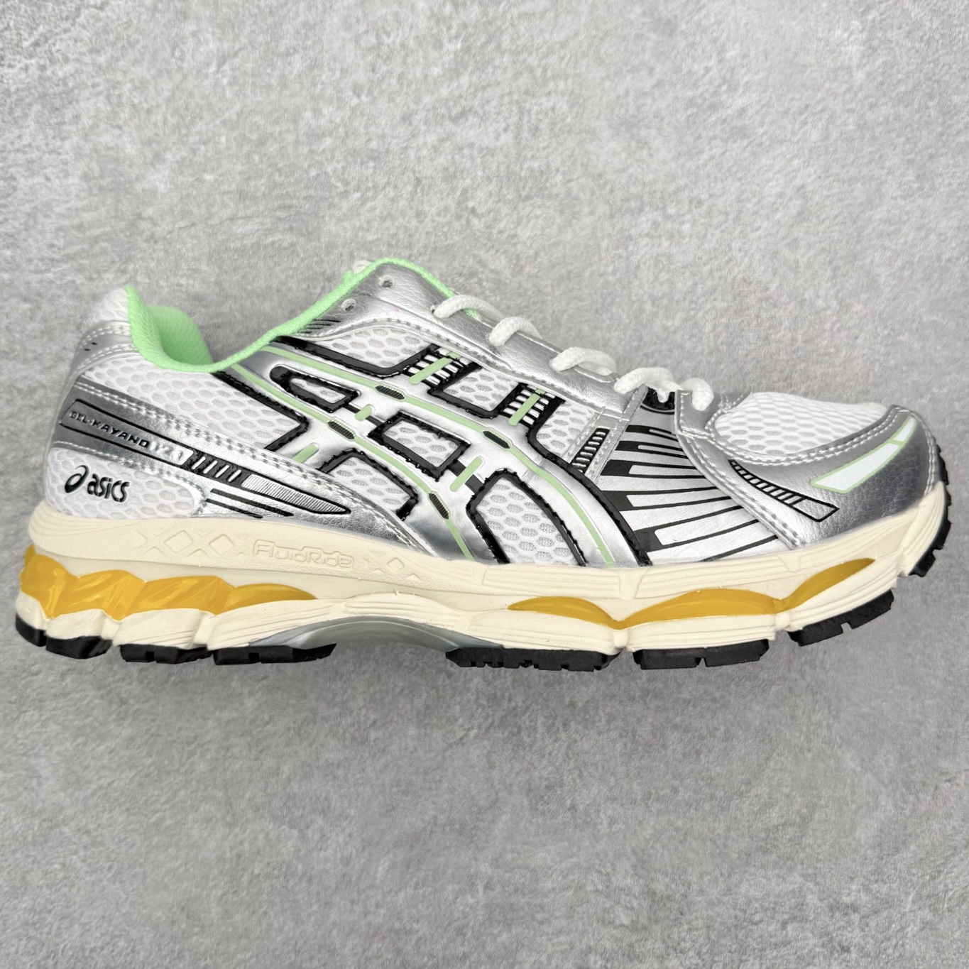 图片[2]-Asics Gel Kayano 12.1 亚瑟士卡亚诺12.1代系列低帮轻量缓震休闲运动跑步鞋 采用环保太空合成革配合透气网眼布鞋面材质 中底3D可视GEL缓震胶效果 升级EVA全新缓震中底部位科技组合耐磨橡胶外底片 尺码：36 37 37.5 38 39 39.5 40.5 41.5 42 42.5 43.5 44 44.5 45-选品中心
