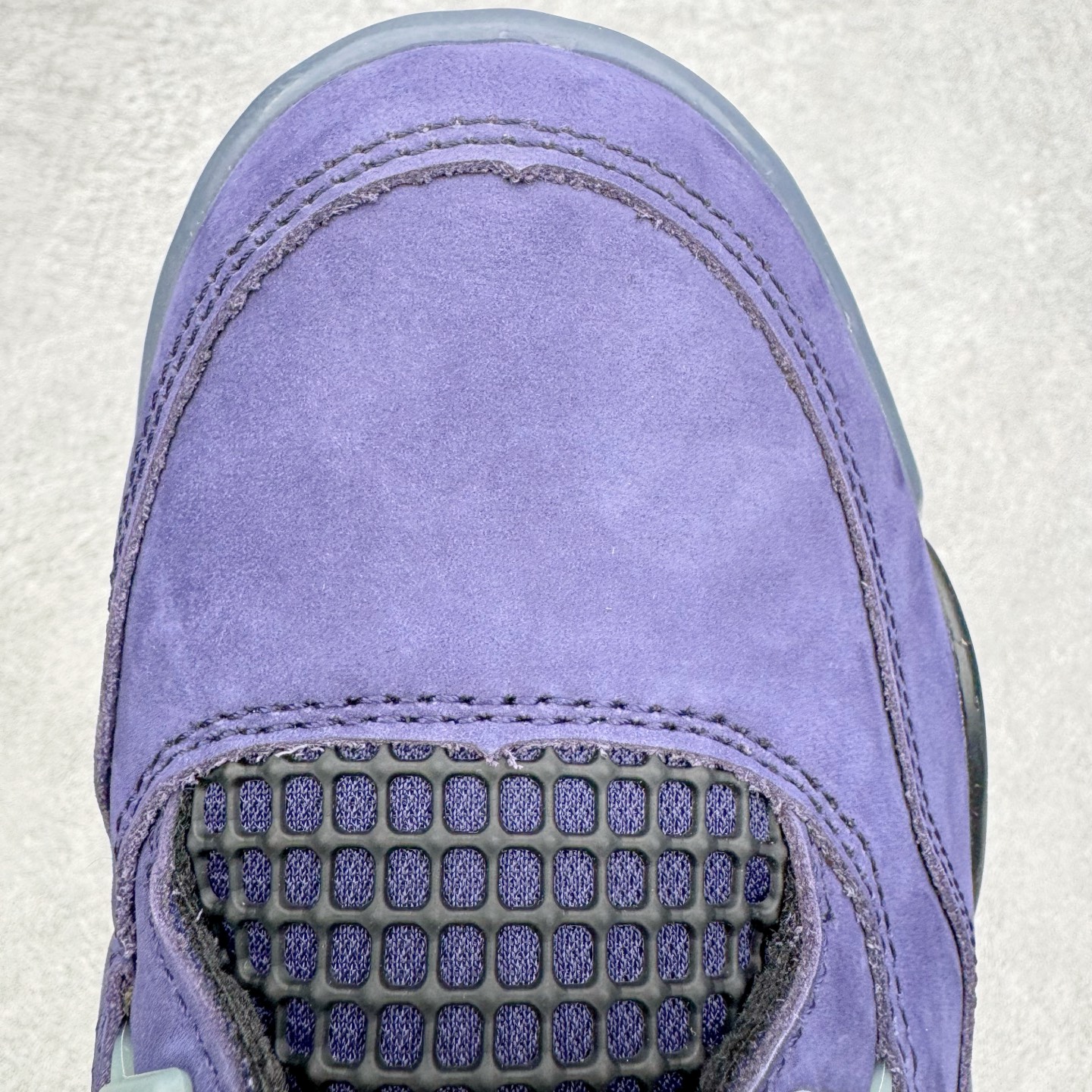 图片[14]-＃K版纯原 Air Jordan AJ4 Retro “Imperial Purple” 帝王紫 FV5029-500 全新升级改良 原鞋原楦原纸板同源开发 完美呈现乔4的版型 内侧正确双色网格 还原细节 原厂皮料 正确气垫颜色 正确网格工艺 正确拉帮工艺 全鞋原装材料制作 原档案原模具打造 支持全方位与正品对比 尺码：36 36.5 37.5 38 38.5 39 40 40.5 41 42 42.5 43 44 44.5 45 46 47.5-选品中心