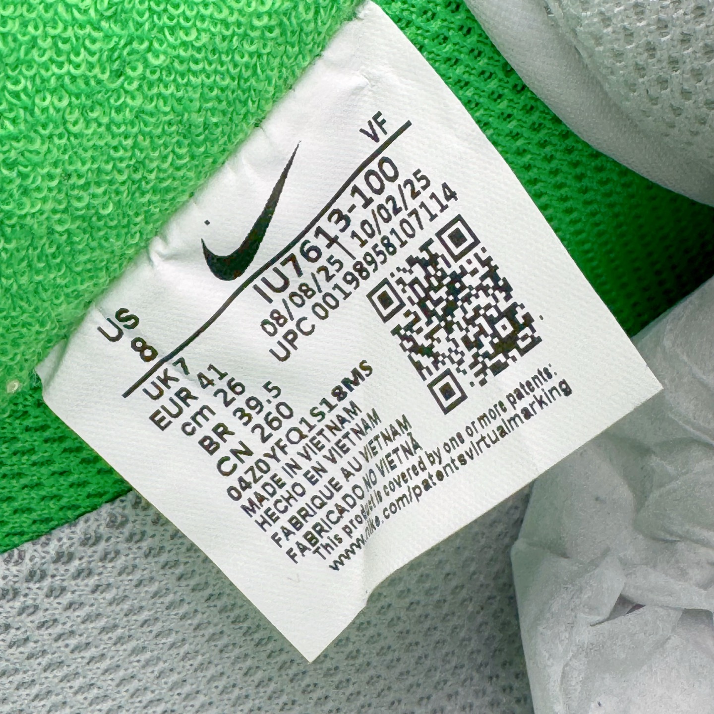 图片[12]-＃S2纯原 Doaf x NK AIR Force 1 Low 空军一号联名 俄勒冈白绿鸭 IU7613-100 原厂皮料加持 全套官方原配件 防尘布袋 全鞋电脑针车 工整有序 视觉效果满分 原厂拉帮手法 标准四线 密度针距针孔大小控制到位 原装反口里网布海绵 正确卡色网眼大小 新版鞋撑改用纸团代替 原厂港宝加持完美还原灵魂版型 从里到外百分百还原 内置Sole气垫 中底白色背胶 已经无限的接近公司 原厂楦头 原厂刺绣 后跟弧度完美 独家私模最大开发到48.5 尺码：35.5 36 36.5 37.5 38 38.5 39 40 40.5 41 42 42.5 43 44 44.5 45 46 47.5 48.5-选品中心