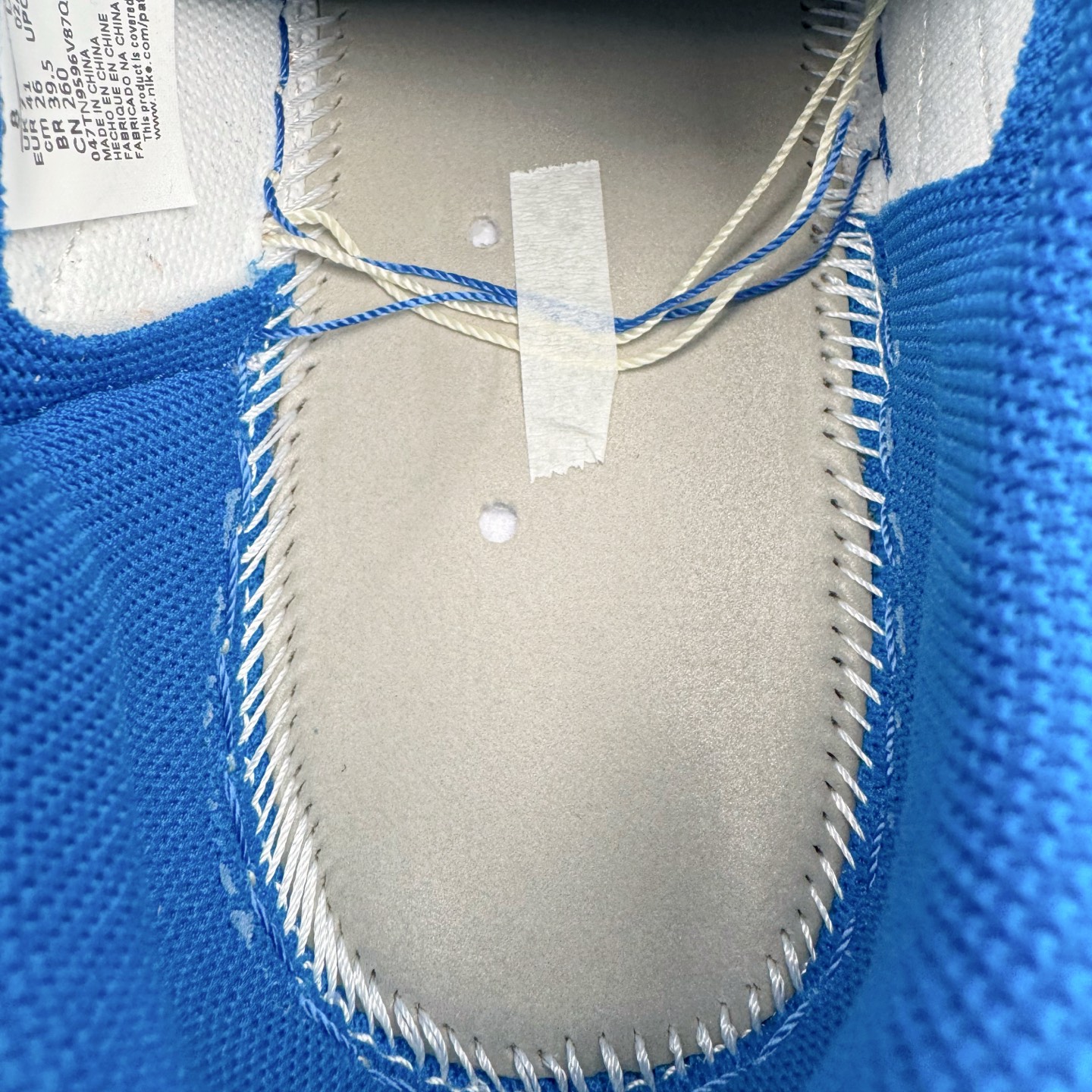 图片[11]-＃PK纯原 Travis Scott x Air Jordan AJ1 Low OG SP TS联名倒钩低帮 白蓝 DM7866-104 圈内最强倒钩系列 高端零售特供批次 产品品控稳定性领先行业 各方面均可对飙L版 良心定价不杀猪 SZ原厂全套原楦原纸板冲刀磨具开发 原厂皮料加持 原厂港宝加持定型后跟R度完美 同源原厂电绣 鬼脸飞翼针数密度立体效果一致 百分百一致原鞋 原厂拉帮工艺 针距密度一致 后跟弧度收口自然不对折 极致一眼正品既视感 进口玻璃冲刀皮料裁剪零毛边 全鞋电脑针车工艺 品控清洁度最高QC检验标准 免检产品 原厂订购鞋盒、鞋标、防尘纸、鞋撑、鞋带 追求极致的原厂味道 尺码：36 36.5 37.5 38 38.5 39 40 40.5 41 42 42.5 43 44 44.5 45 46 47.5-选品中心