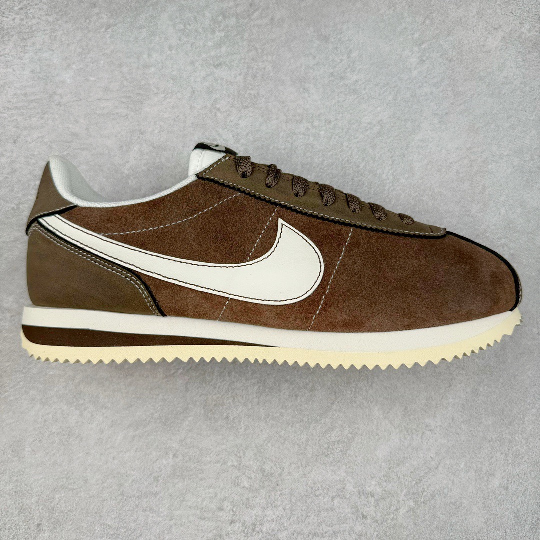 ＃JC纯原 NK Classic Cortez Leather 阿甘复古初代皮革慢跑鞋 实体平台指令订单 全套原纸板楦头开发 原厂数据大底磨具 一比一鞋头弧度高度鞋身弧度 细节品控鞋型随意对比 正确烫金高频细节 公司级标准检验QC 区分市面一切版本 完美复刻阿甘复古鞋型 尺码：35.5 36 36.5 37.5 38 38.5 39 40 40.5 41 42 42.5 43 44 45-选品中心
