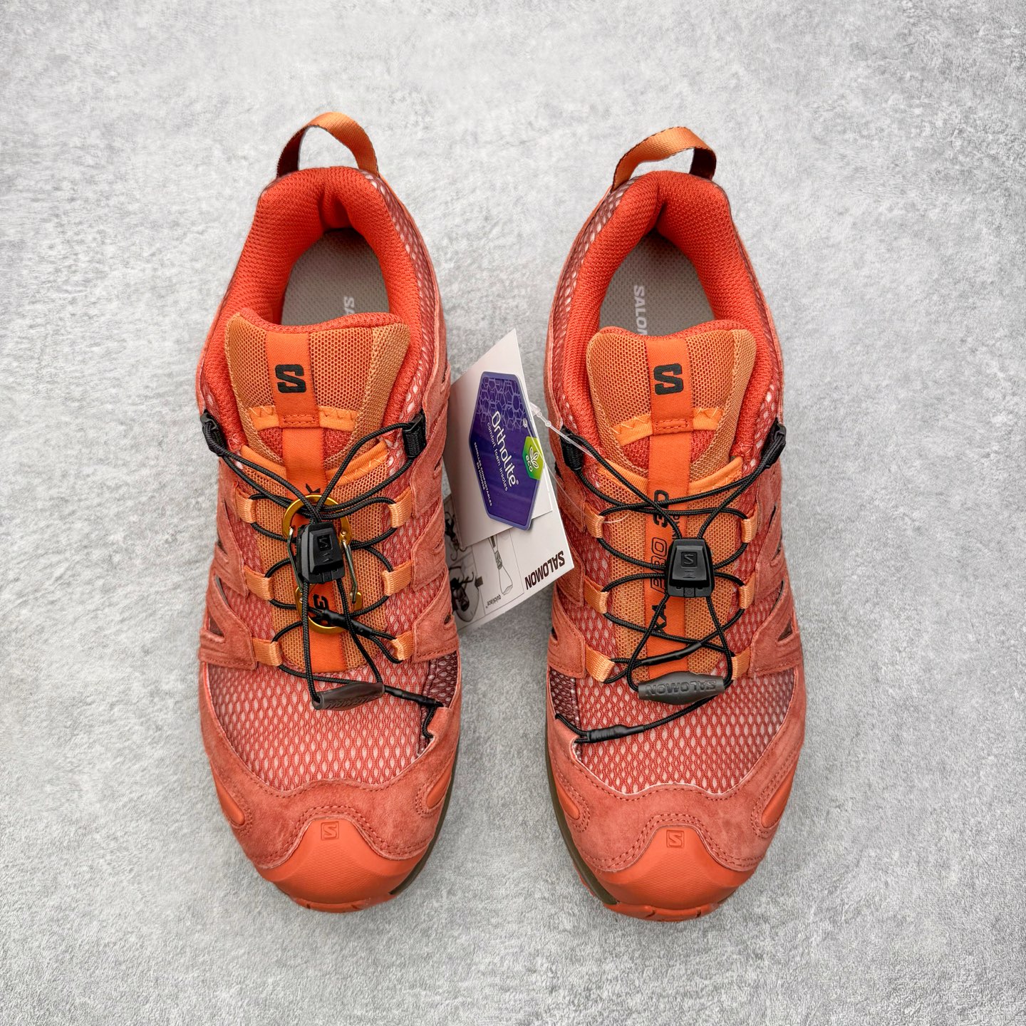 图片[2]-＃C版 SALOMON XA Pro 3D ADV 萨洛蒙潮流越野机能户外功能鞋 CNY马年限定 红棕 纯原外贸平台特供订单 耗时半年巨作 全套原纸板楦头开发 原厂特供网布配套加持 确保原汁原味 完美呈现版型 原档数据独家私模五层组合大底 原装Ortholite轻量化鞋垫 中底布带钢印编号 原厂TPU锁扣 进口港宝加持 后跟自然饱满 还原公司包裹性 鞋面采用SENSIFT贴合技术 全方位贴合包裹脚型 鞋跟部鞋底牵引设计 提供强大的抓地性能 更适应野外崎岖不平的道路 其3D ADVANCED CHASSIS底盘 材料轻量大化 钉齿设计更具稳定性 防护性 鞋底易磨损区运用CONTAGRIP高耐磨材料 应对城市硬质路面长距离跑考验 尺码：36 36.5 37.5 38 38.5 39 40 40.5 41 42 42.5 43 44 44.5 45-选品中心