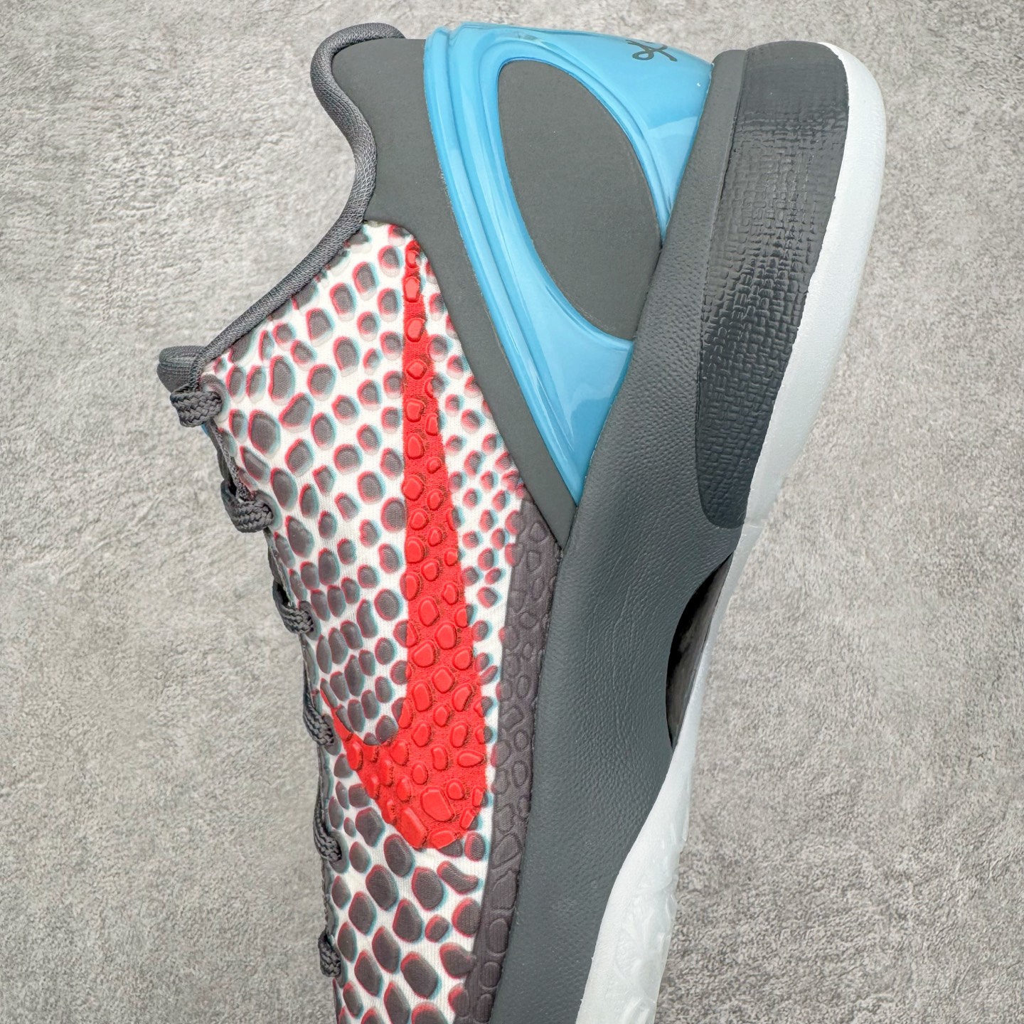 图片[7]-＃S2纯原 NK Zoom Kobe 6 Protro 科比六代 好莱坞鸳鸯 DD2305-003 原楦纸板开发 鞋身流线型、后跟塑形 区分土肥圆 Zoom Turbo气垫 后掌EVA缓震 实战配置直接拉满 原档数据3D打印 鞋面蛇鳞一颗一粒匹配原版 全身鞋材卡料色独家定制 唯一正确喷漆SWOOSH NK专利Flyknit飞线科技 给予鞋身足够抗扭矩力 真实底模最大47.5 实战利器 专供海外市场 尺码：40 40.5 41 42 42.5 43 44 44.5 45 46 47.5 48.5 （脚宽、脚胖 建议买大半码）-选品中心