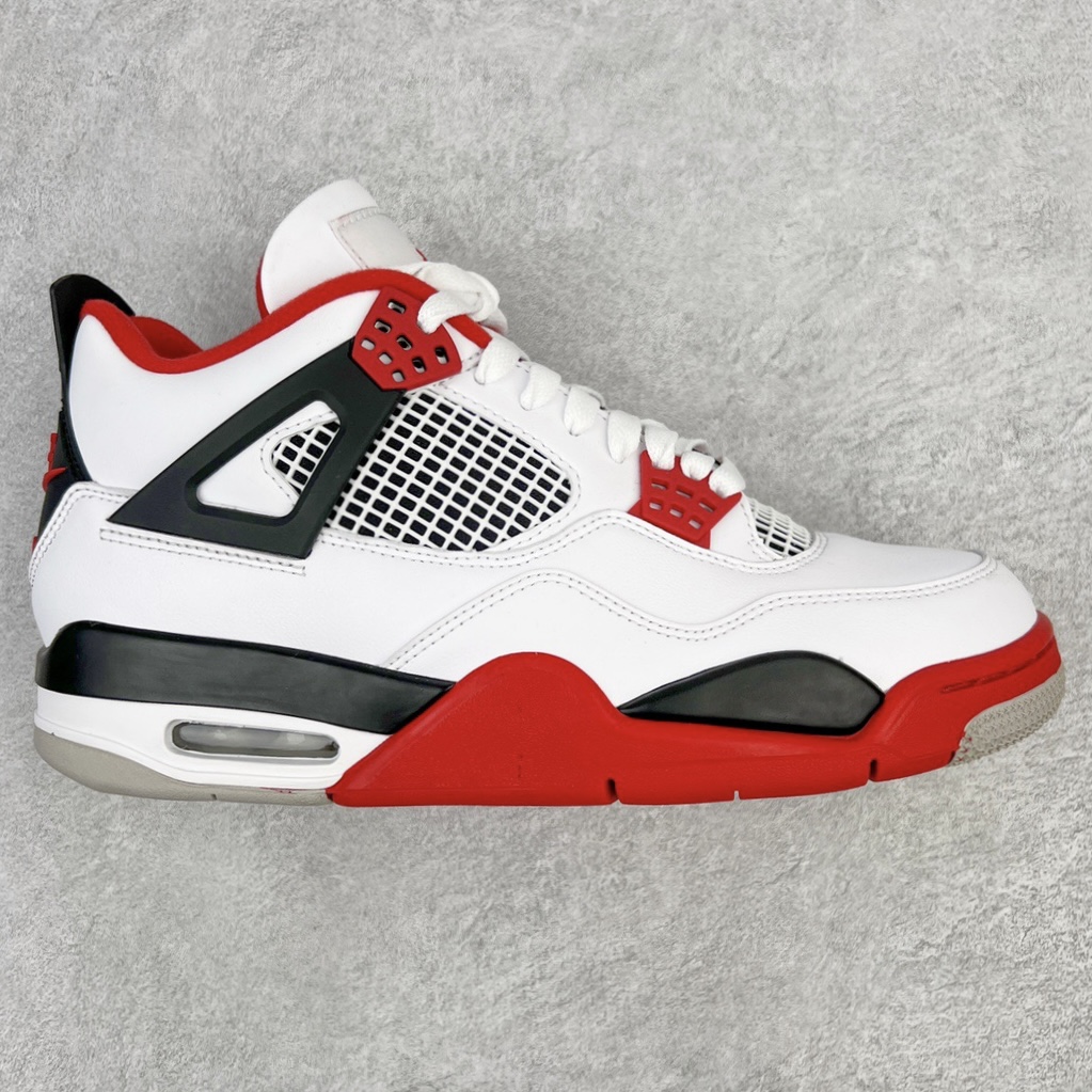 ＃KZ神版福利回馈 Air Jordan AJ4 Retro \\\”Fire Red\\\” 火焰红 DC7770-160 独家外贸特供尺码含 45.5 49.5 50.5 国内外口碑最好最推荐的产品 市场中端王者 亲自操刀耗时半年巨作 全套原纸板楦头开发 确保原汁原味 完美呈现四代版型 一比一鞋头弧度高度鞋身弧度 此版本只针对中端市场 皮料材质有所更替 其他数据细节工艺流程均保持一致 绝不口嗨 细节品控鞋型随意秒杀市面3XX 4XX 原厂TPU网格鞋带扣 正确内里网布 菱角分明不变形无多余毛边 柔软性质感一致于原鞋 市场唯一原厂鞋扣模具 背面可见隐藏注塑口 原厂织唛标 原厂飞人电绣工艺 尾指中部跳三针 独家绑鞋带手法 印刷中底布 四线拉帮 米色美纹纸贴合固定 进口港宝加持 后跟自然饱满 全鞋荧光划线卡点 追求极致完美 每一双都是工艺品 多重QC质检 超越公司货的品控标准 实实在在的免检产品 尺码：40 40.5 41 42 42.5 43 44 44.5 45 45.5 46 47.5 48.5 49.5 50.5-选品中心
