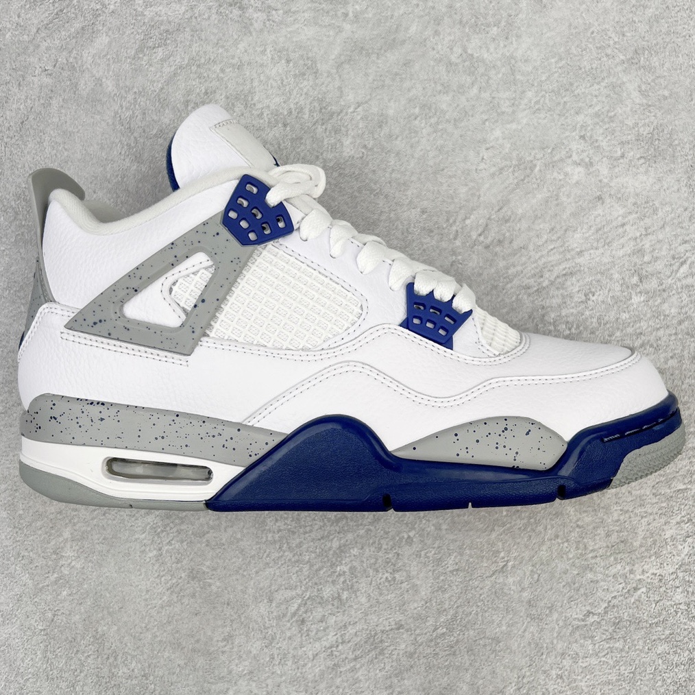 ＃KZ神版福利回馈 Air Jordan AJ4 Retro 午夜蓝 DH6927-140 独家外贸特供尺码含 45.5 49.5 50.5 国内外口碑最好最推荐的产品 市场中端王者 亲自操刀耗时半年巨作 全套原纸板楦头开发 确保原汁原味 完美呈现四代版型 一比一鞋头弧度高度鞋身弧度 此版本只针对中端市场 皮料材质有所更替 其他数据细节工艺流程均保持一致 绝不口嗨 细节品控鞋型随意秒杀市面3XX 4XX 原厂TPU网格鞋带扣 正确内里网布 菱角分明不变形无多余毛边 柔软性质感一致于原鞋 市场唯一原厂鞋扣模具 背面可见隐藏注塑口 原厂织唛标 原厂飞人电绣工艺 尾指中部跳三针 独家绑鞋带手法 印刷中底布 四线拉帮 米色美纹纸贴合固定 进口港宝加持 后跟自然饱满 全鞋荧光划线卡点 追求极致完美 每一双都是工艺品 多重QC质检 超越公司货的品控标准 实实在在的免检产品 尺码：40 40.5 41 42 42.5 43 44 44.5 45 45.5 46 47.5 48.5 49.5 50.5-选品中心
