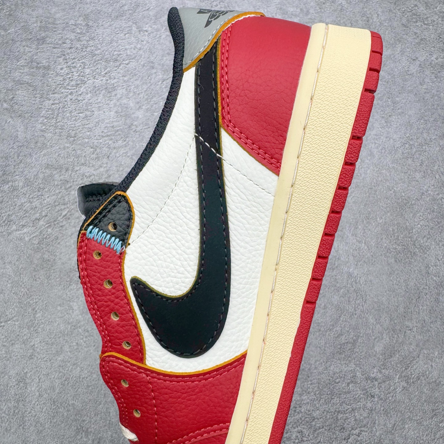 ＃KZ神版 Union x Air Jordan AJ1 Retro Low NRG 联名四色拼接白红 