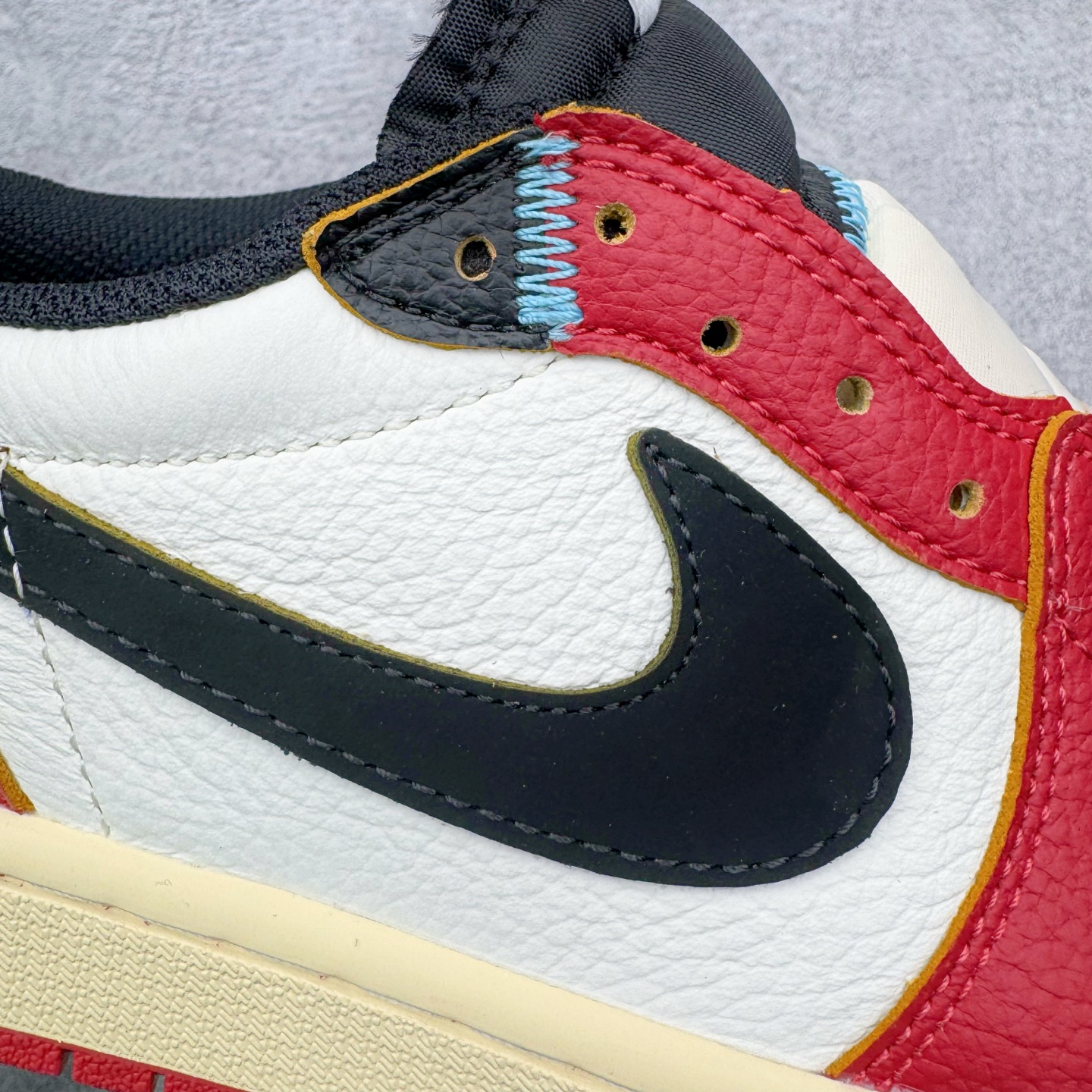 ＃KZ神版 Union x Air Jordan AJ1 Retro Low NRG 联名四色拼接白红 