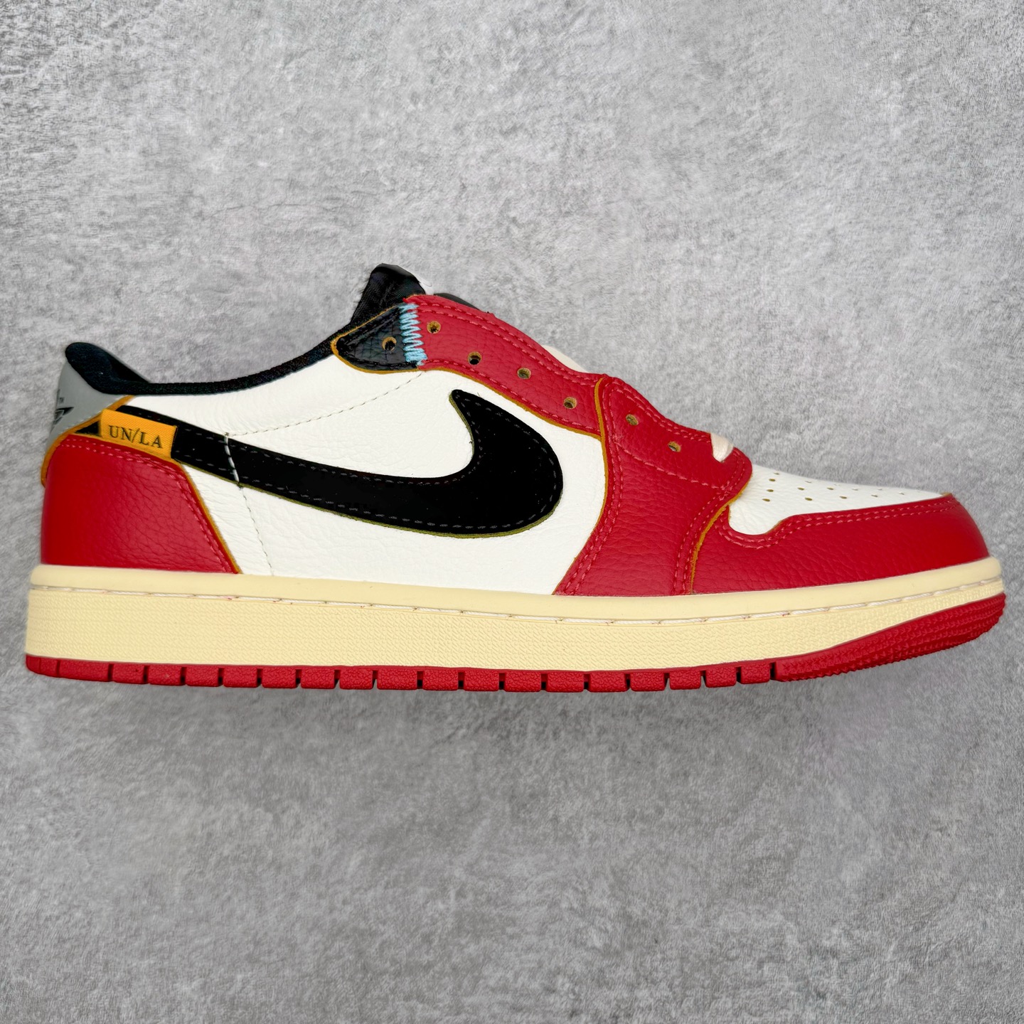 ＃KZ神版 Union x Air Jordan AJ1 Retro Low NRG 联名四色拼接白红 