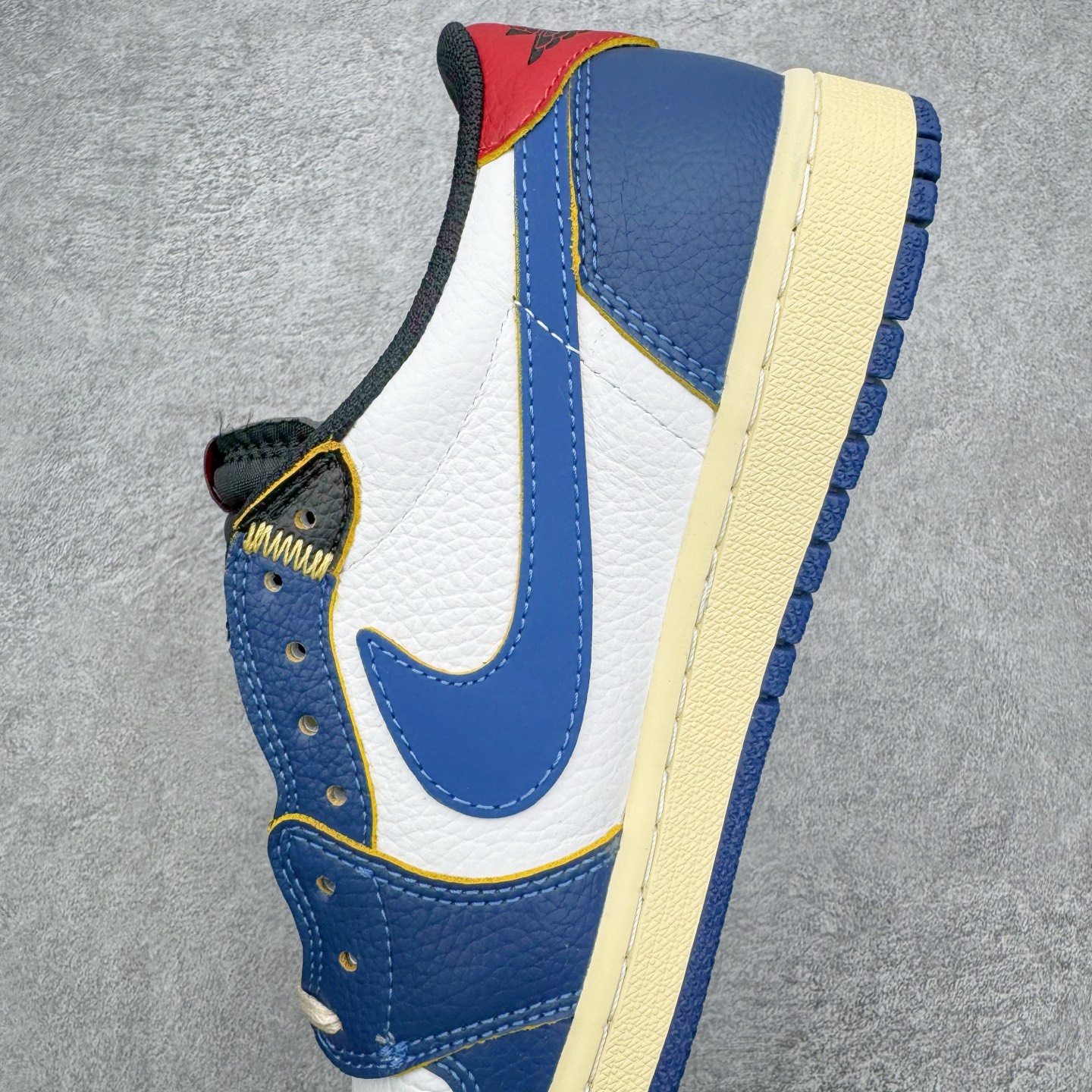 ＃KZ神版 Union x Air Jordan AJ1 Retro Low NRG 联名四色拼接黑蓝红