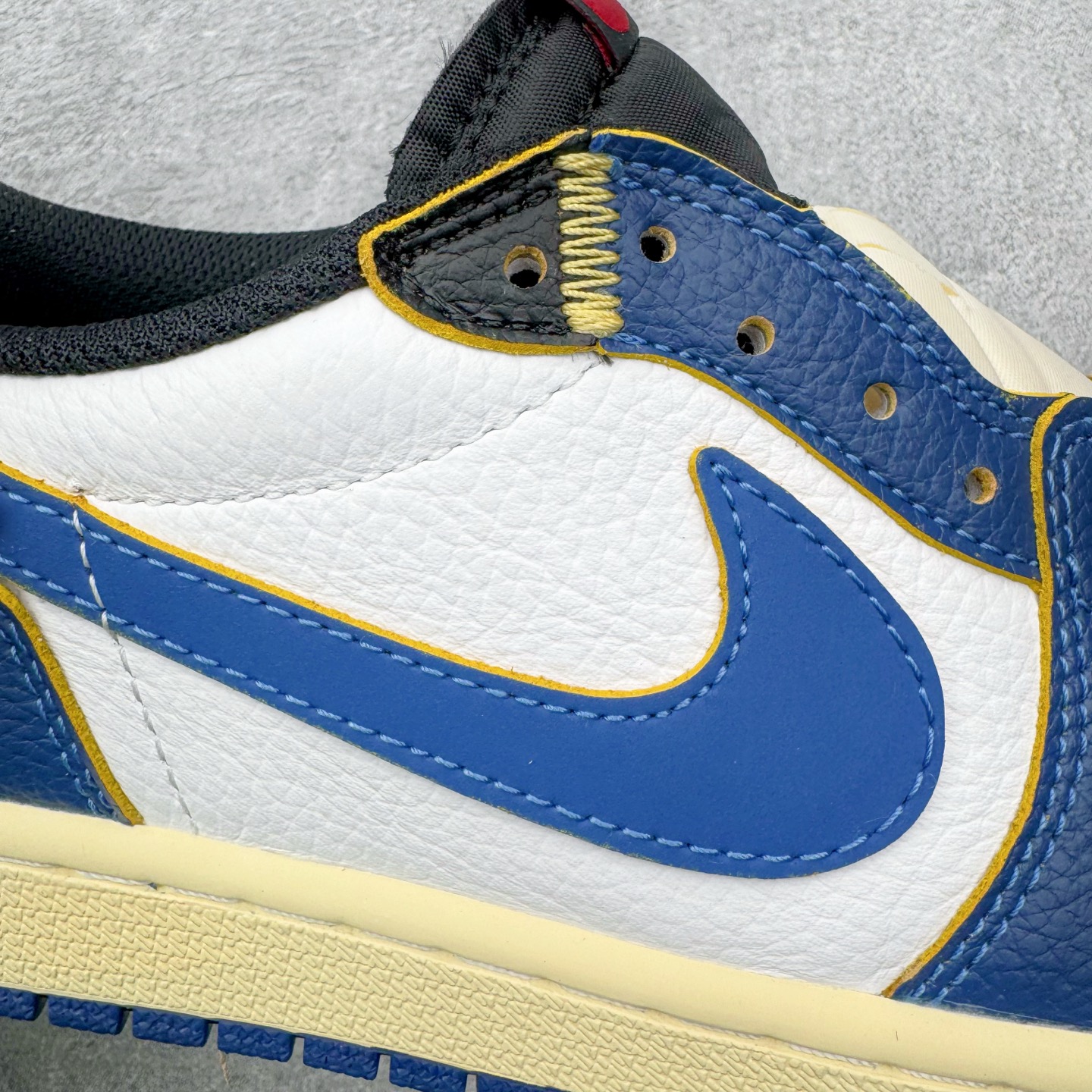 ＃KZ神版 Union x Air Jordan AJ1 Retro Low NRG 联名四色拼接黑蓝红