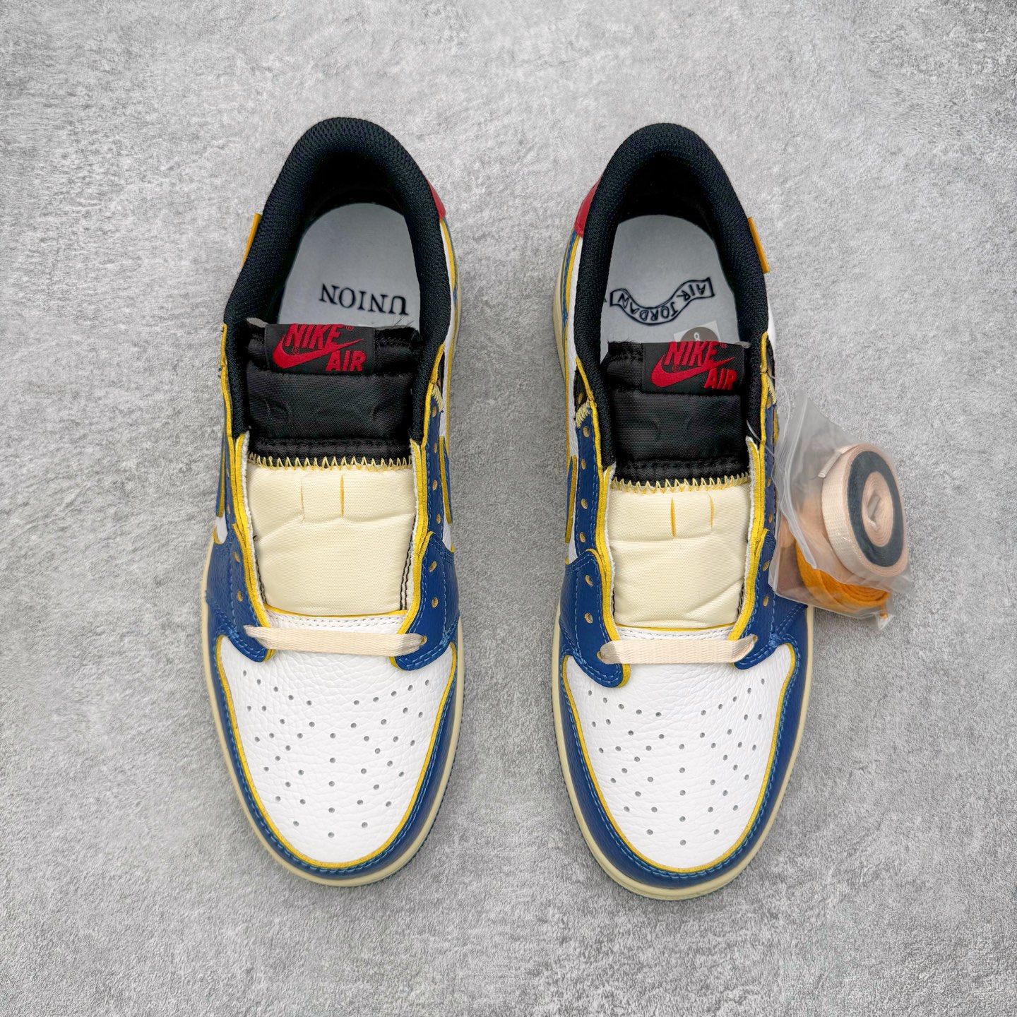 ＃KZ神版 Union x Air Jordan AJ1 Retro Low NRG 联名四色拼接黑蓝红