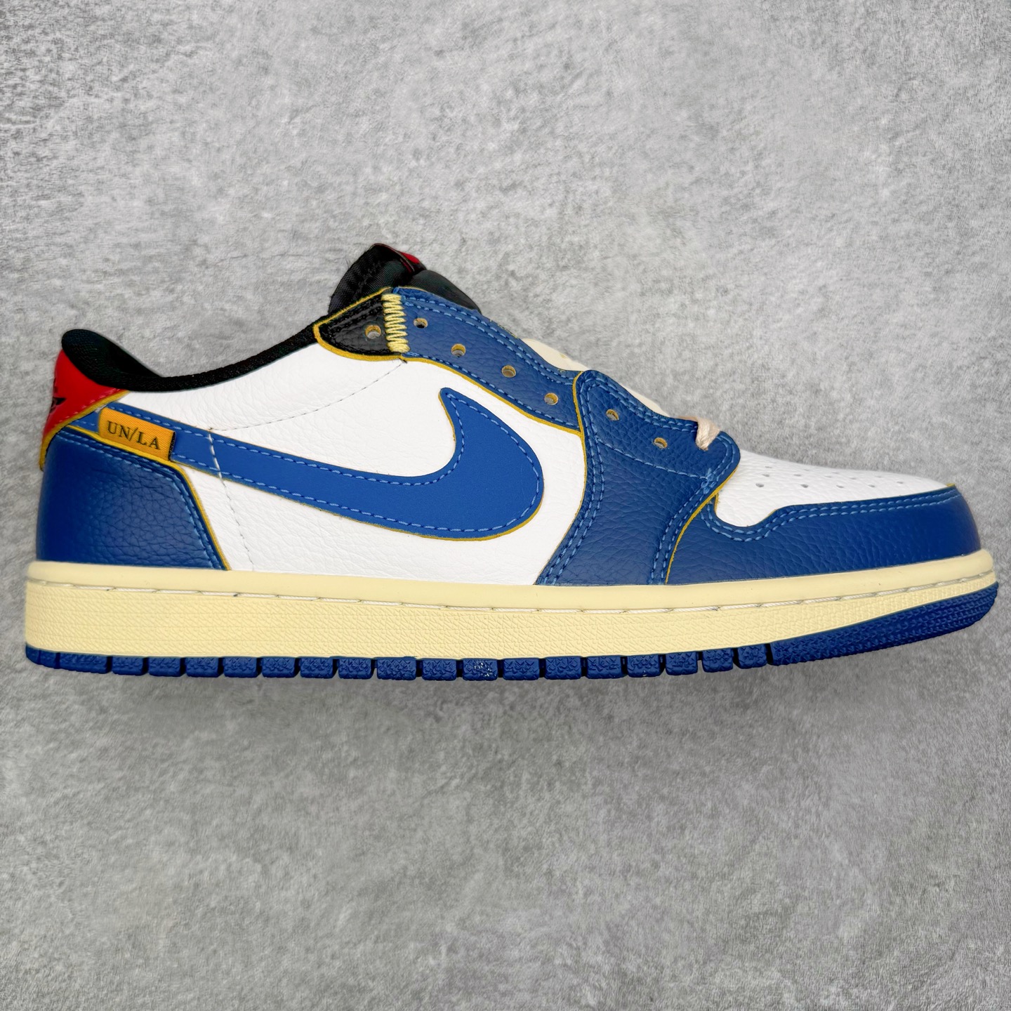 ＃KZ神版 Union x Air Jordan AJ1 Retro Low NRG 联名四色拼接黑蓝红