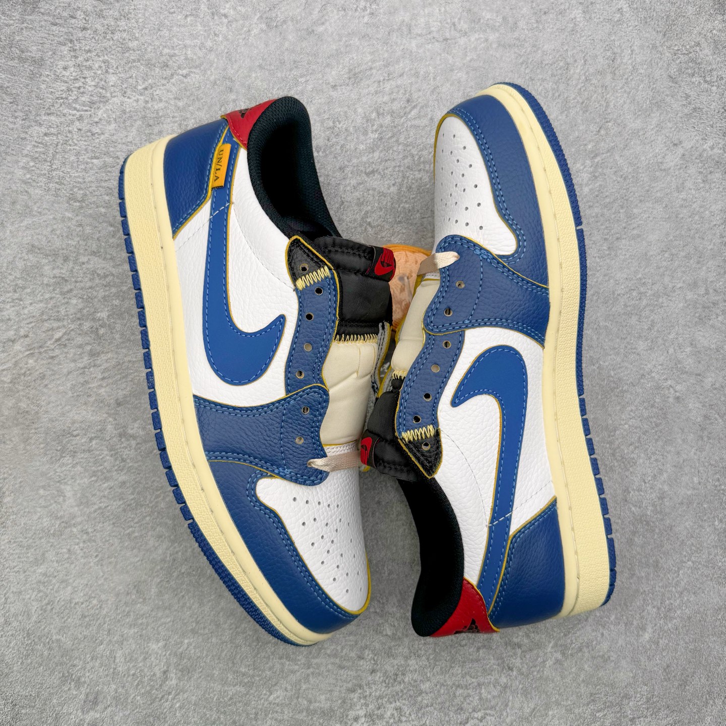 ＃KZ神版 Union x Air Jordan AJ1 Retro Low NRG 联名四色拼接黑蓝红