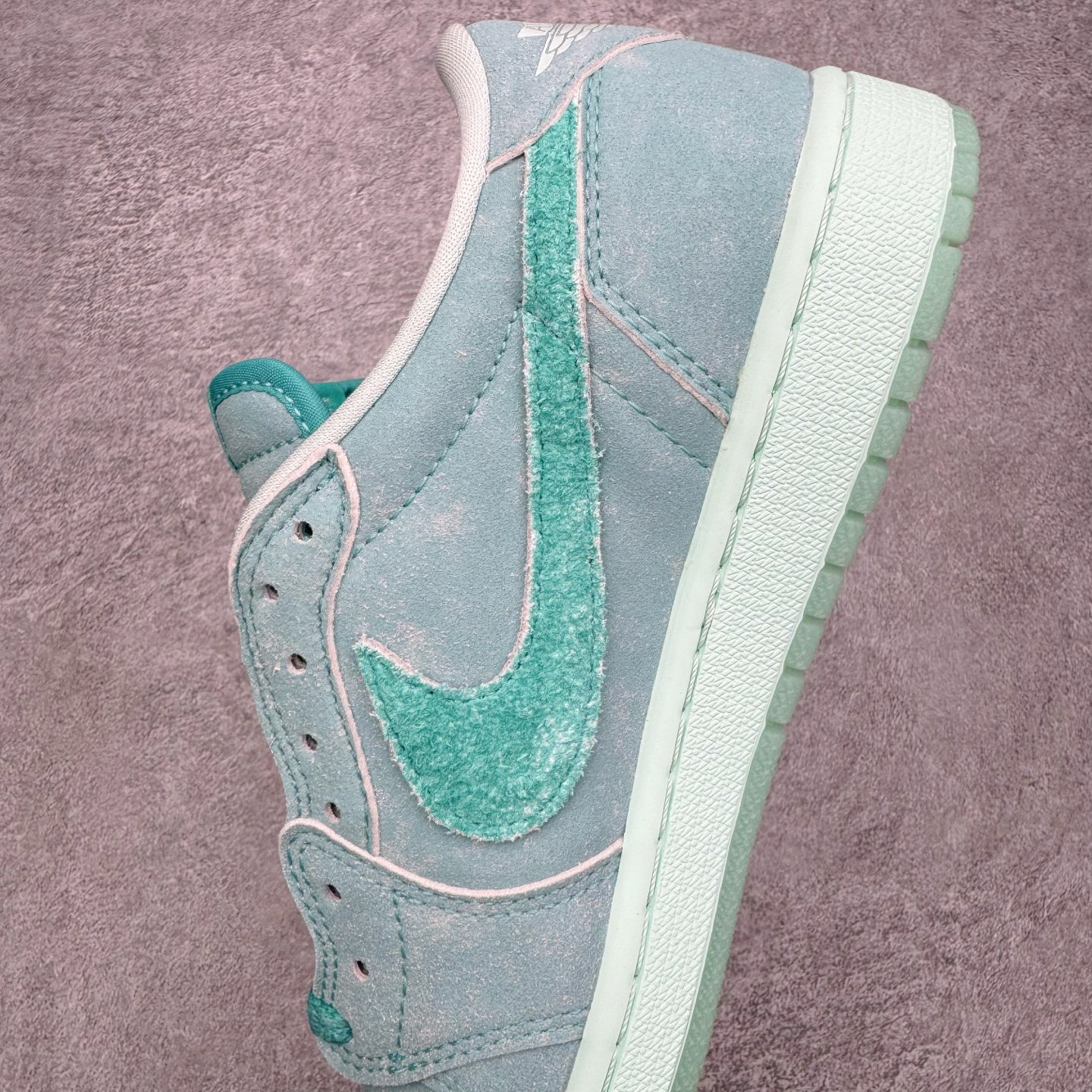 ＃KZ神版 Air Jordan AJ1 Low OG 低帮 水洗蓝绿 HQ8111-300 外贸特供批