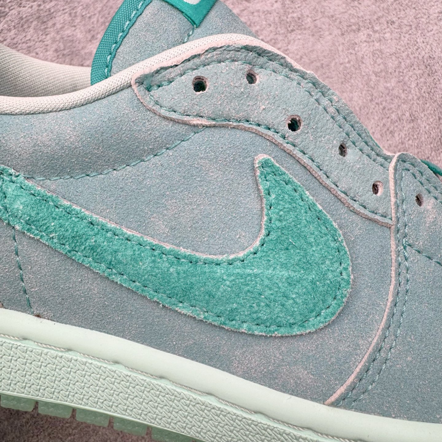 ＃KZ神版 Air Jordan AJ1 Low OG 低帮 水洗蓝绿 HQ8111-300 外贸特供批