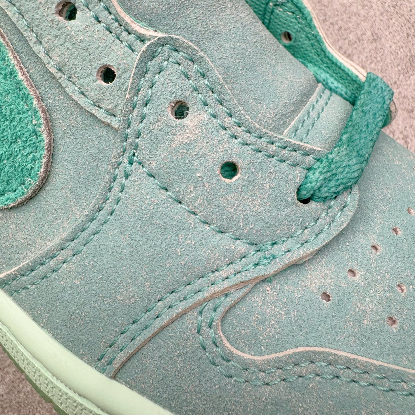 ＃KZ神版 Air Jordan AJ1 Low OG 低帮 水洗蓝绿 HQ8111-300 外贸特供批