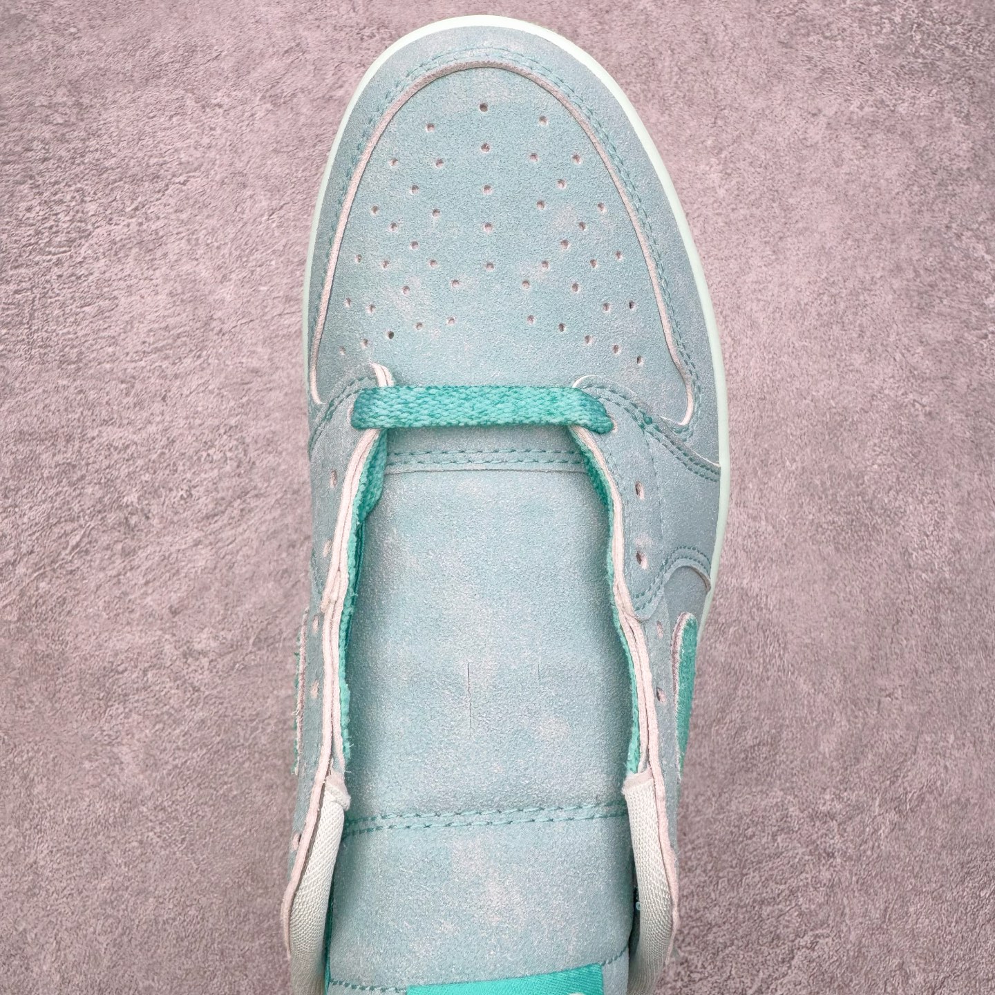 ＃KZ神版 Air Jordan AJ1 Low OG 低帮 水洗蓝绿 HQ8111-300 外贸特供批