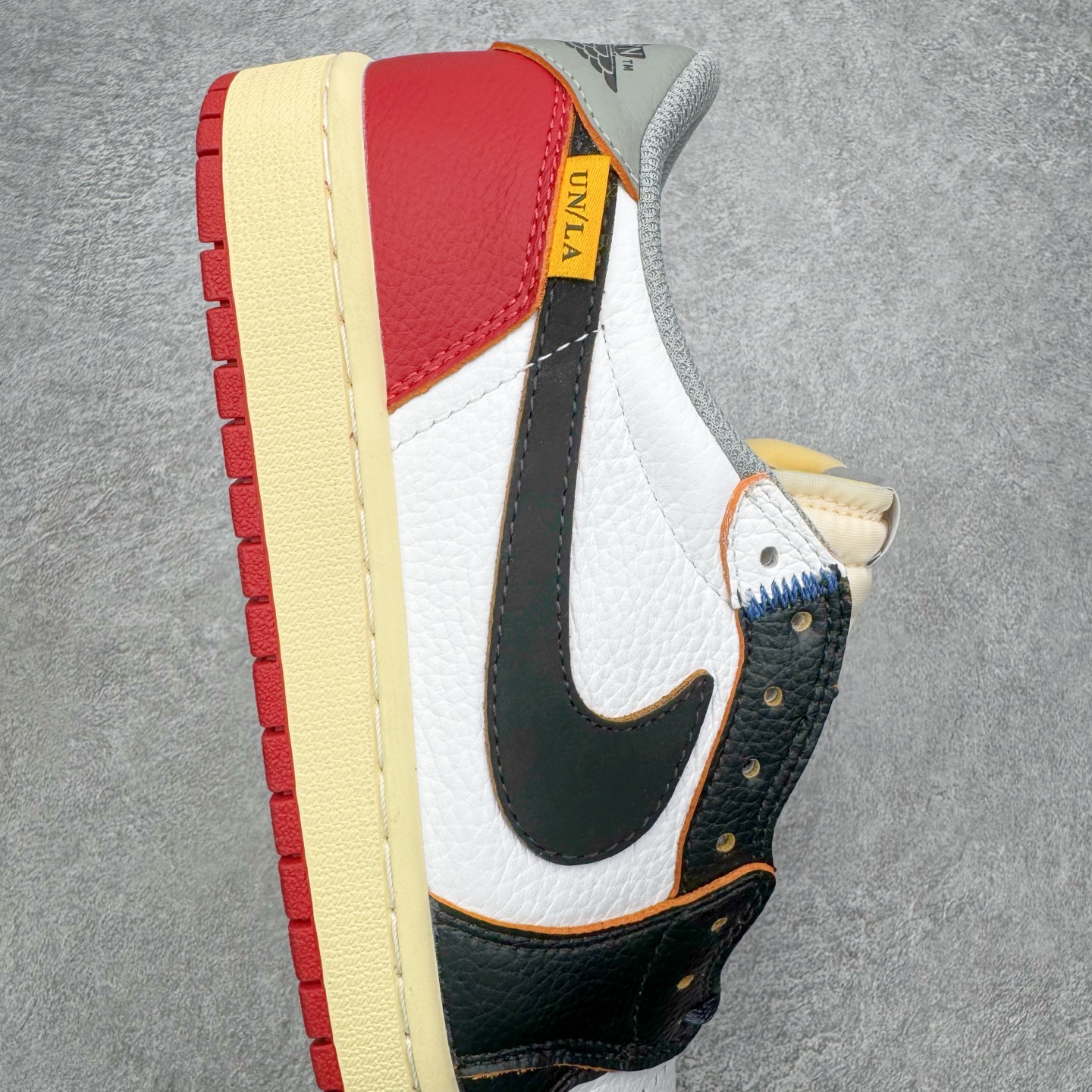 ＃KZ神版 Union x Air Jordan AJ1 Retro Low NRG 联名四色拼接黑白红