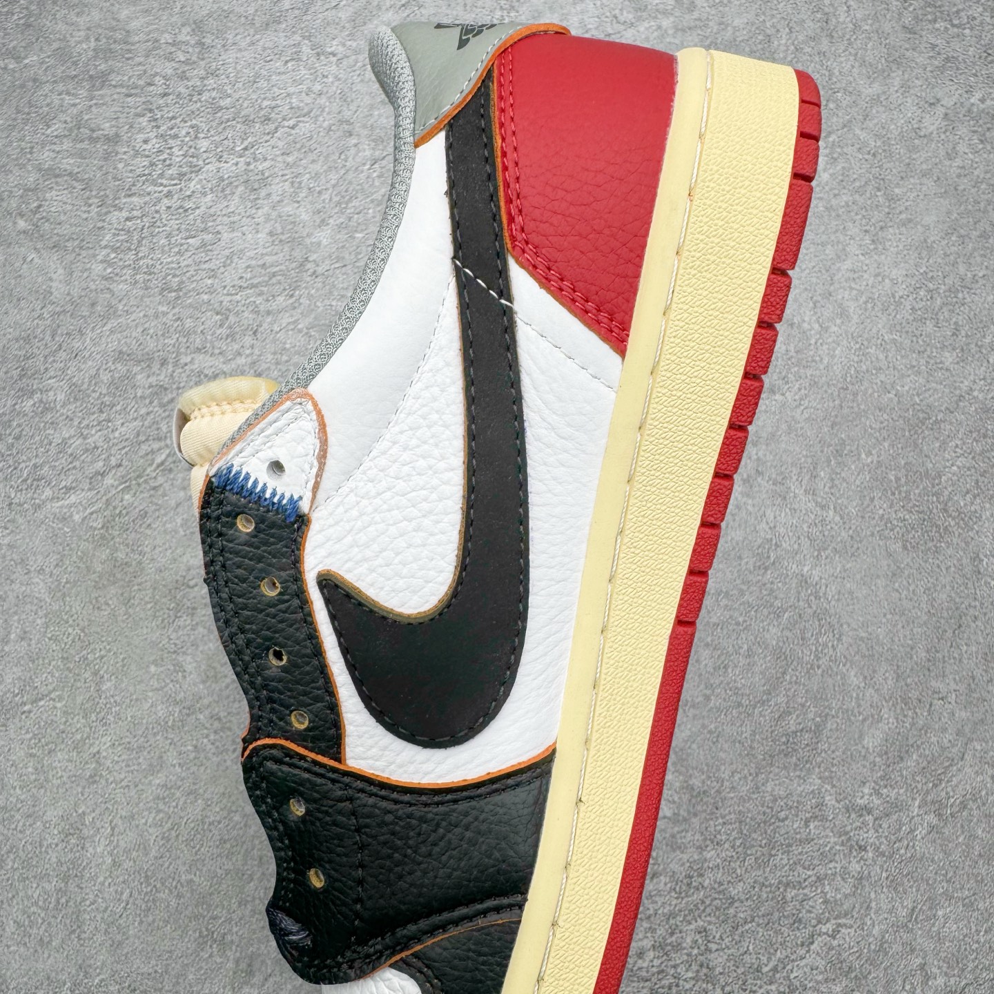 ＃KZ神版 Union x Air Jordan AJ1 Retro Low NRG 联名四色拼接黑白红