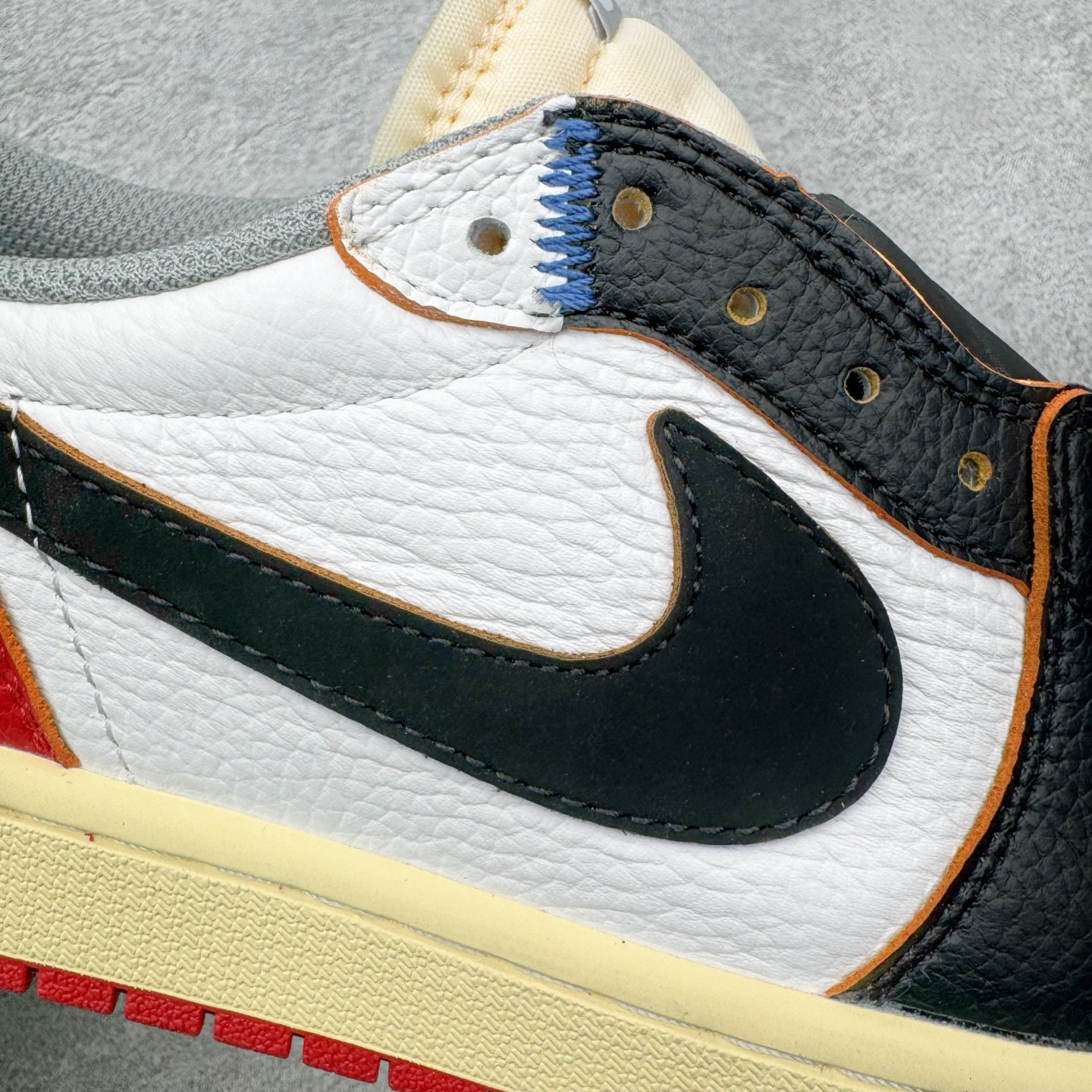 ＃KZ神版 Union x Air Jordan AJ1 Retro Low NRG 联名四色拼接黑白红