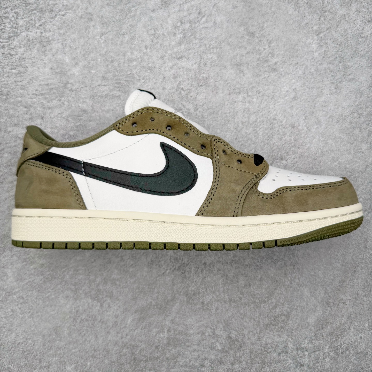 ＃KZ神版 Air Jordan AJ1 Low OG 低帮 橄榄绿 HQ6998-200 外贸特供批次