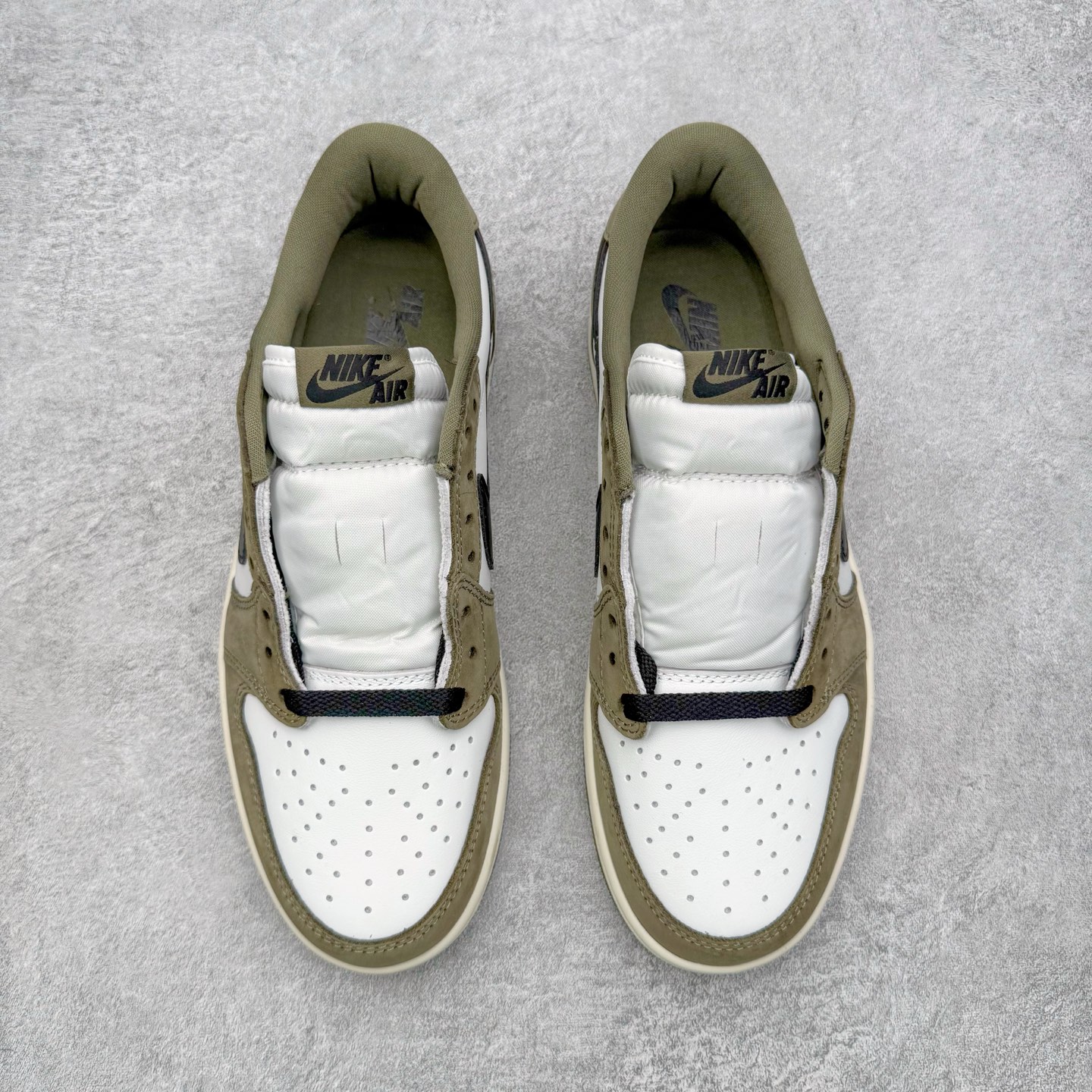 ＃KZ神版 Air Jordan AJ1 Low OG 低帮 橄榄绿 HQ6998-200 外贸特供批次