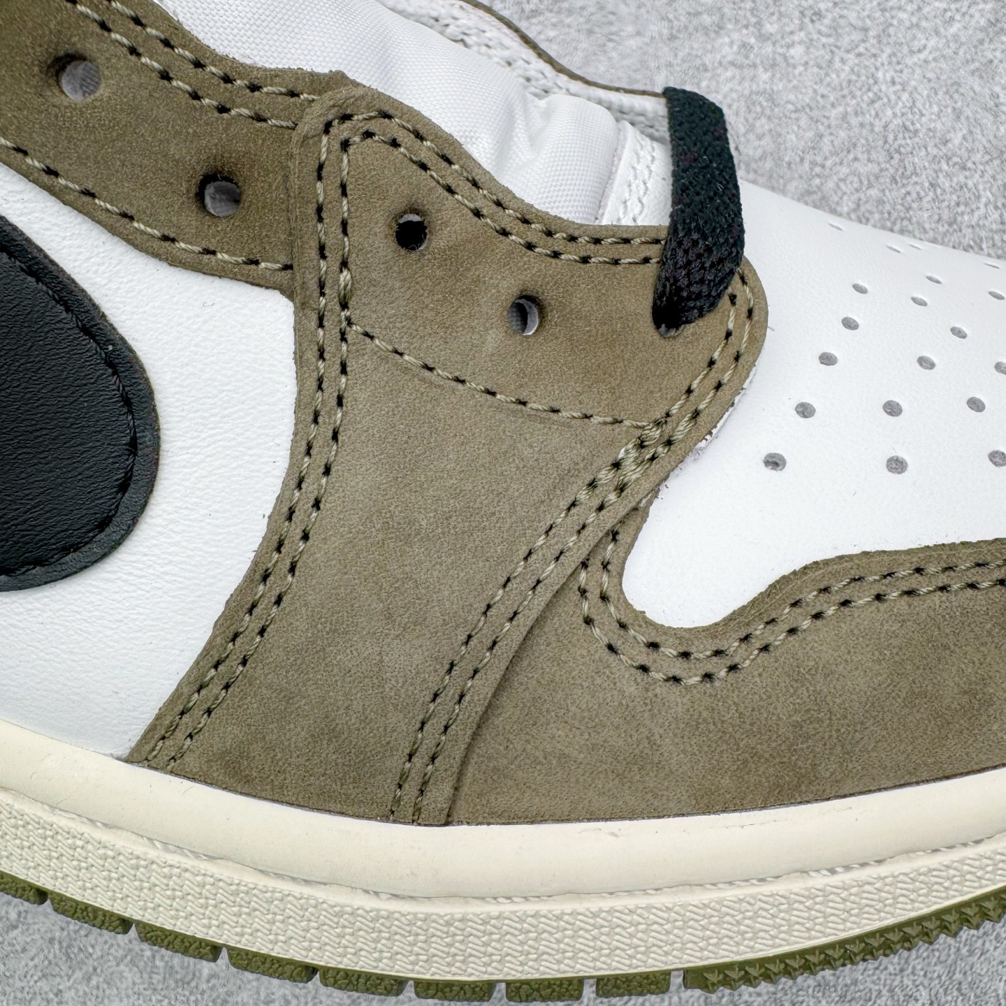 ＃KZ神版 Air Jordan AJ1 Low OG 低帮 橄榄绿 HQ6998-200 外贸特供批次