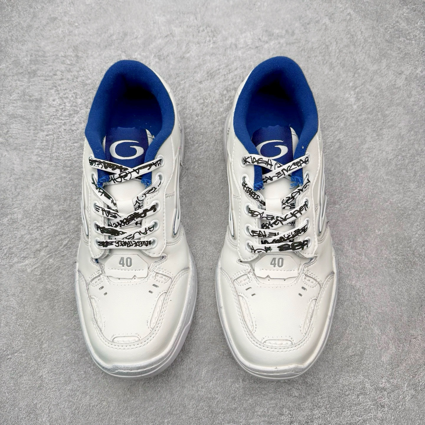 图片[2]-＃TG性价比 Balenciaga Hamptons Worn-Out 巴黎世家涤纶（聚酯纤维）牛皮革 圆头系带 低帮 生活休闲鞋板鞋 尺码：35 36 37 38 39 40 41 42 43 44 45 46-选品中心