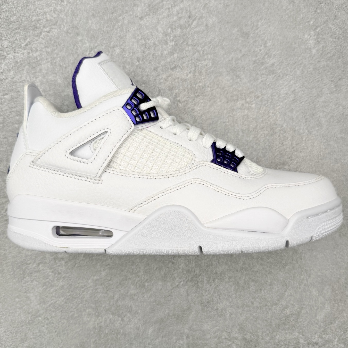 ＃DT纯原 Air Jordan AJ4 Retro 白紫 CT8527-115 原厂头层皮料 全新升级