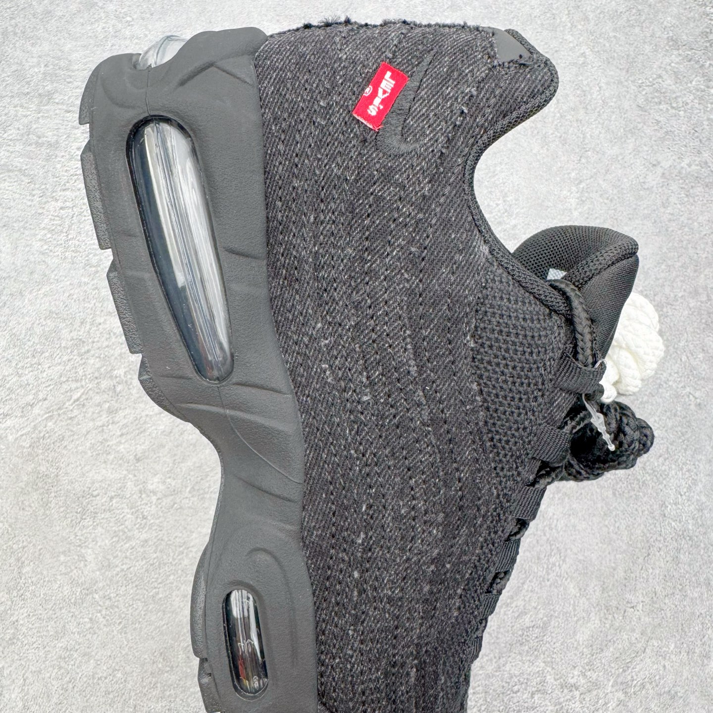 ＃KZ神版 Levi's x NK Air Max 95 舒适耐磨 低帮跑步鞋 男女同款 李维斯联名黑色