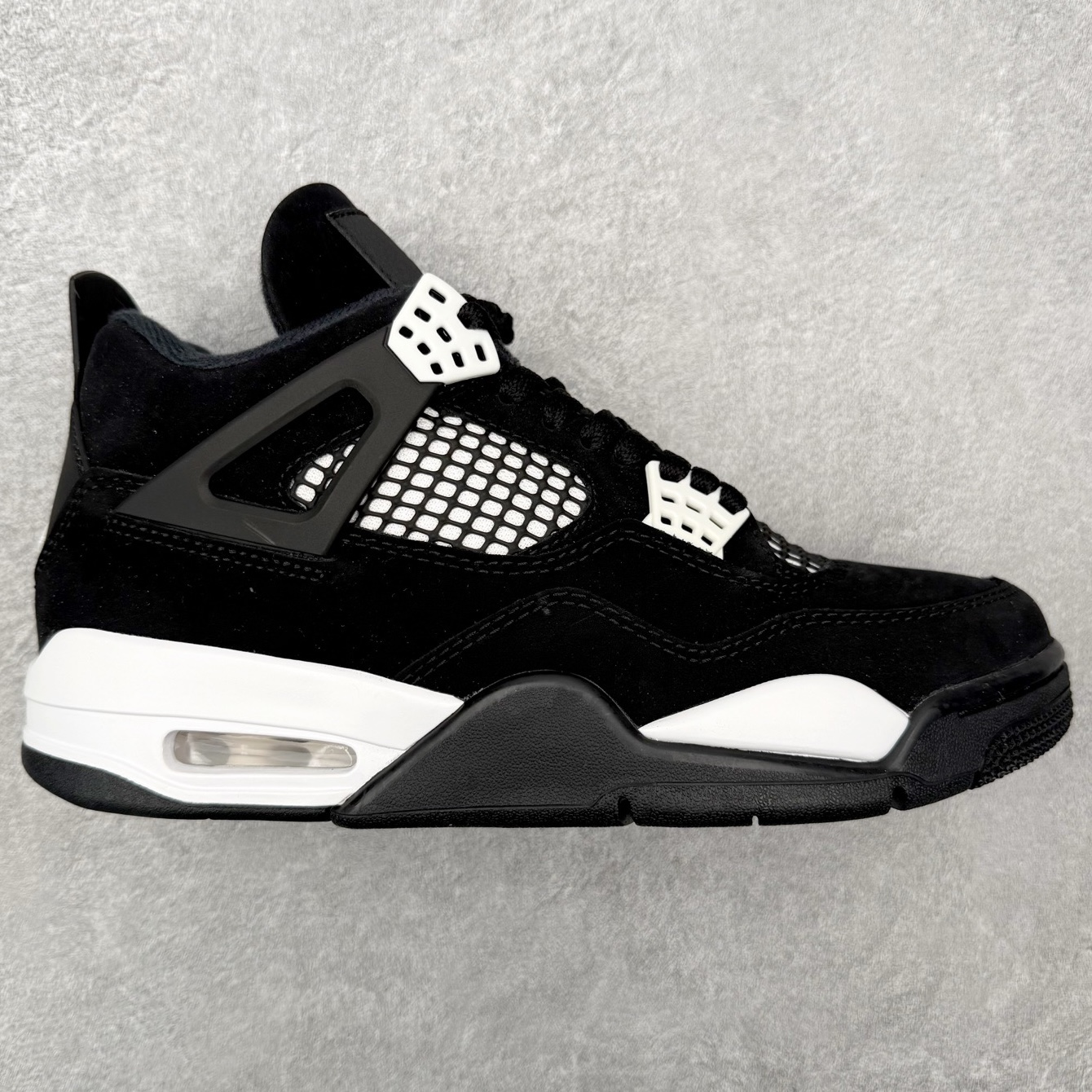 ＃DT纯原 Air Jordan AJ4 Retro 白黑雷公 FQ8138-001 原厂头层皮料 全新
