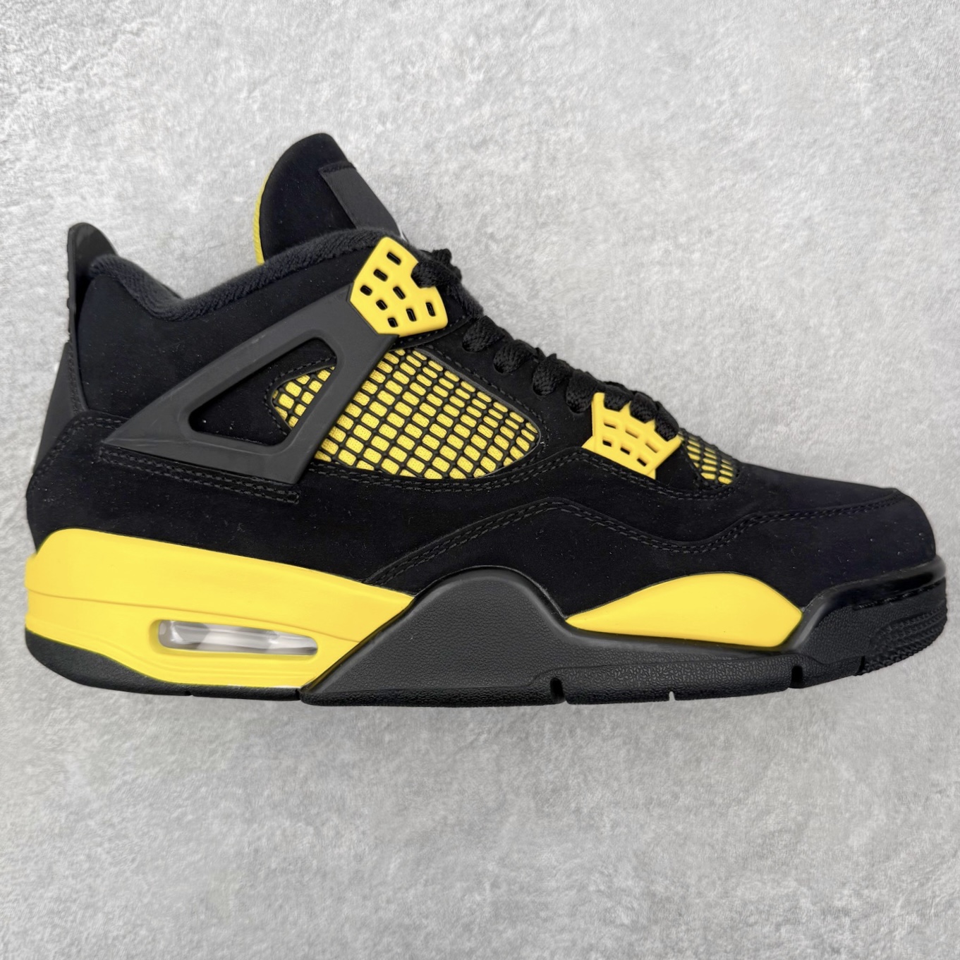 ＃DT纯原 Air Jordan AJ4 Retro 黑黄雷公 DH6927-017 原厂头层皮料 全新