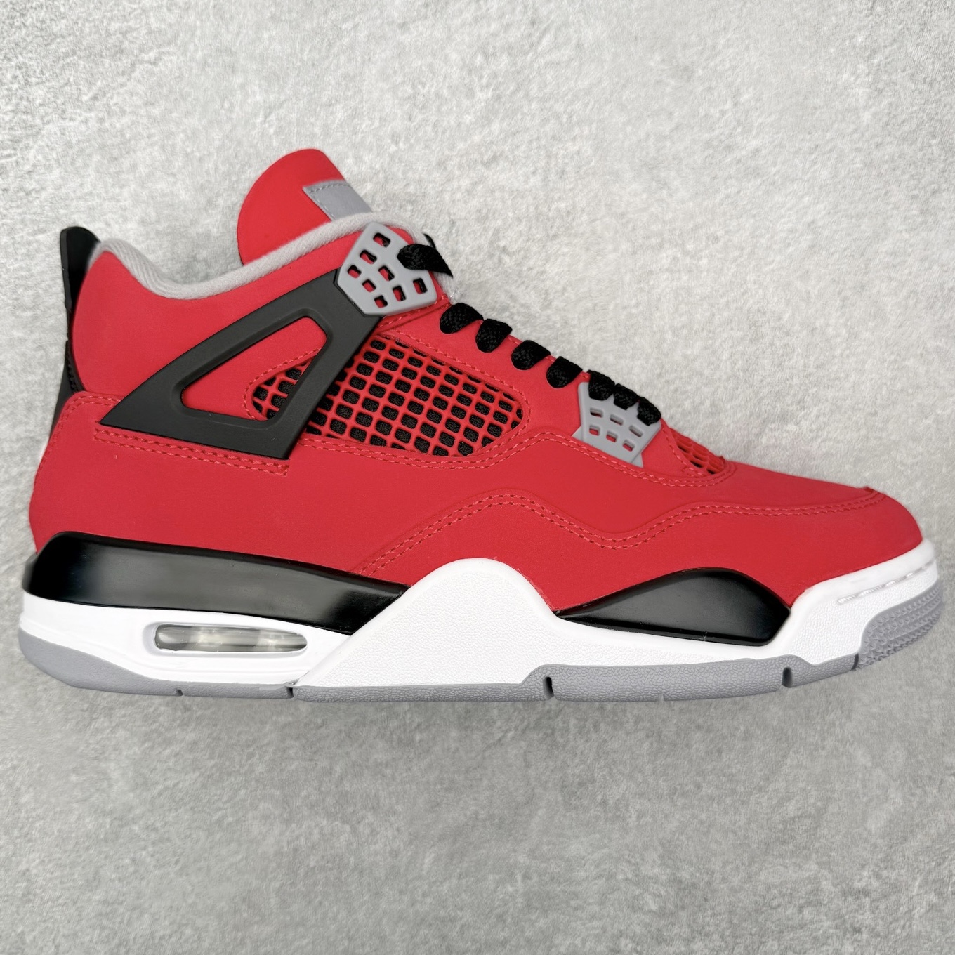 ＃DT纯原 Air Jordan AJ4 Retro 愤怒的公牛 红色 FQ8138-600 原厂头层皮