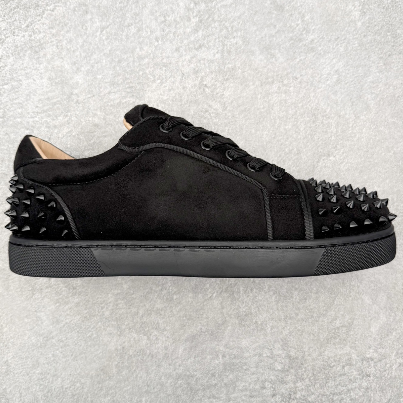 ＃莞产 Christian Louboutin CL（路铂廷） 红底鞋 男鞋低帮红底鞋水钻系带运动休闲板