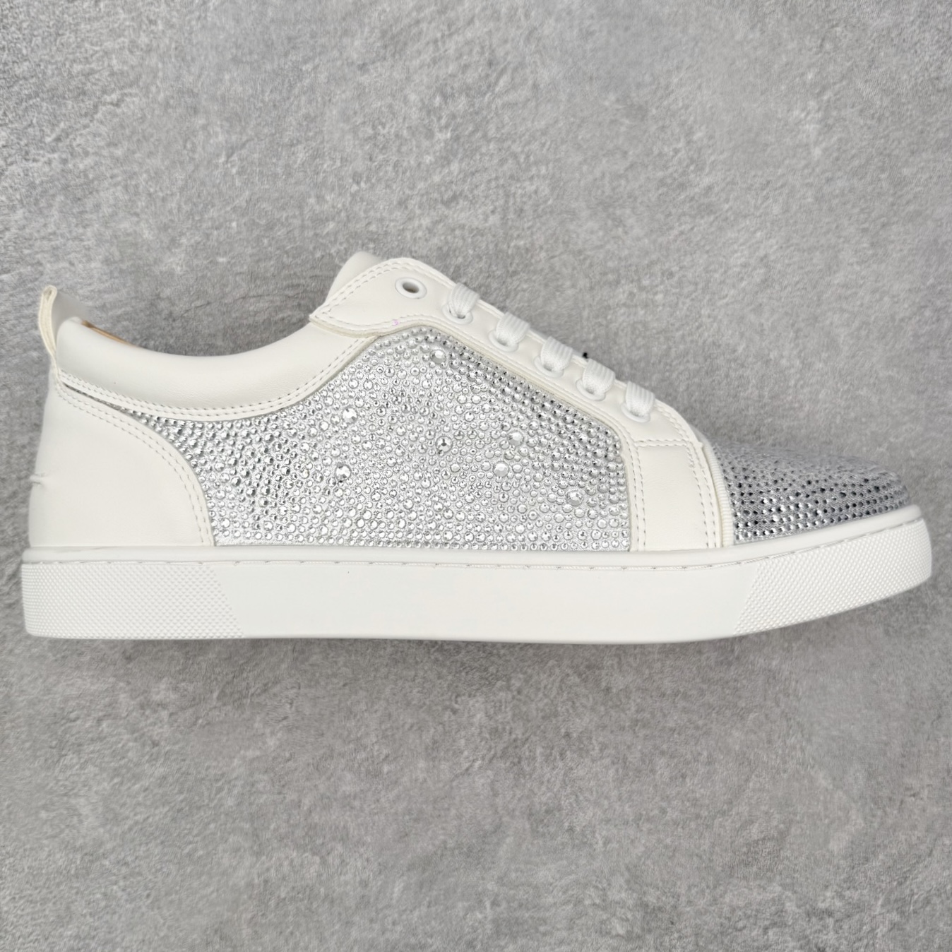 ＃莞产 Christian Louboutin CL（路铂廷） 红底鞋 男鞋低帮红底鞋水钻系带运动休闲板