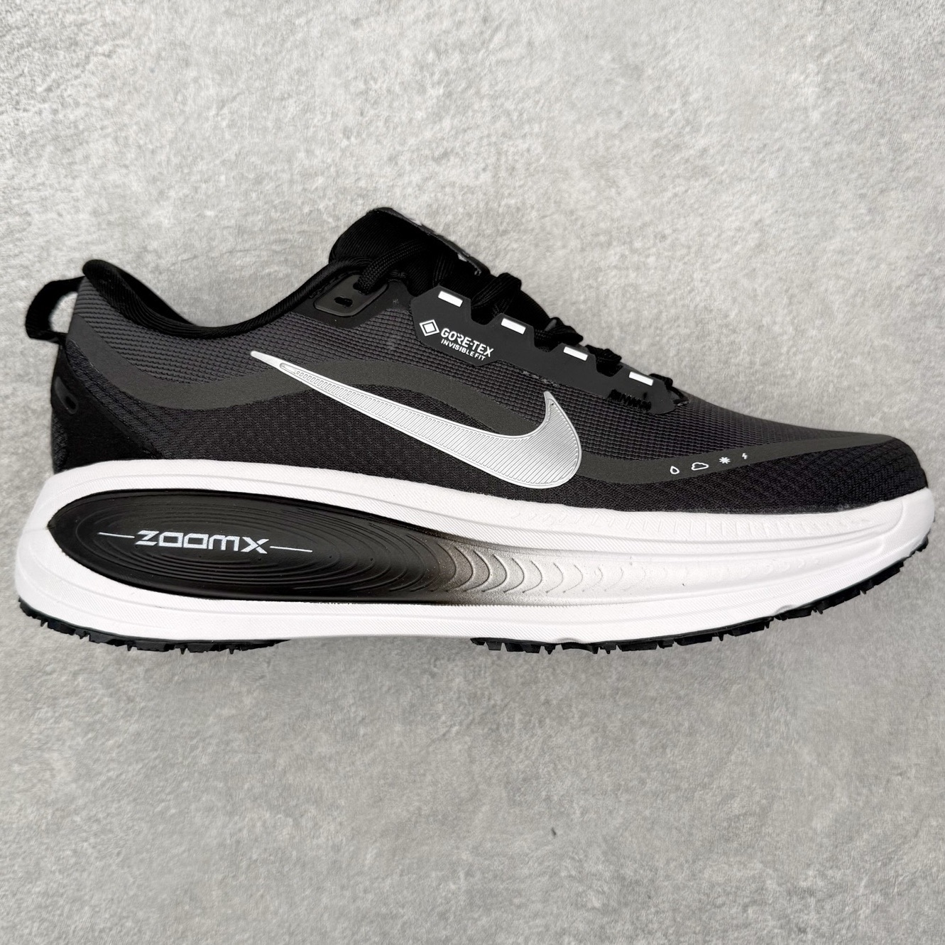 ＃QD纯原 Nike Zoom Vomero 18 GORE-TEX Black Metallic Si