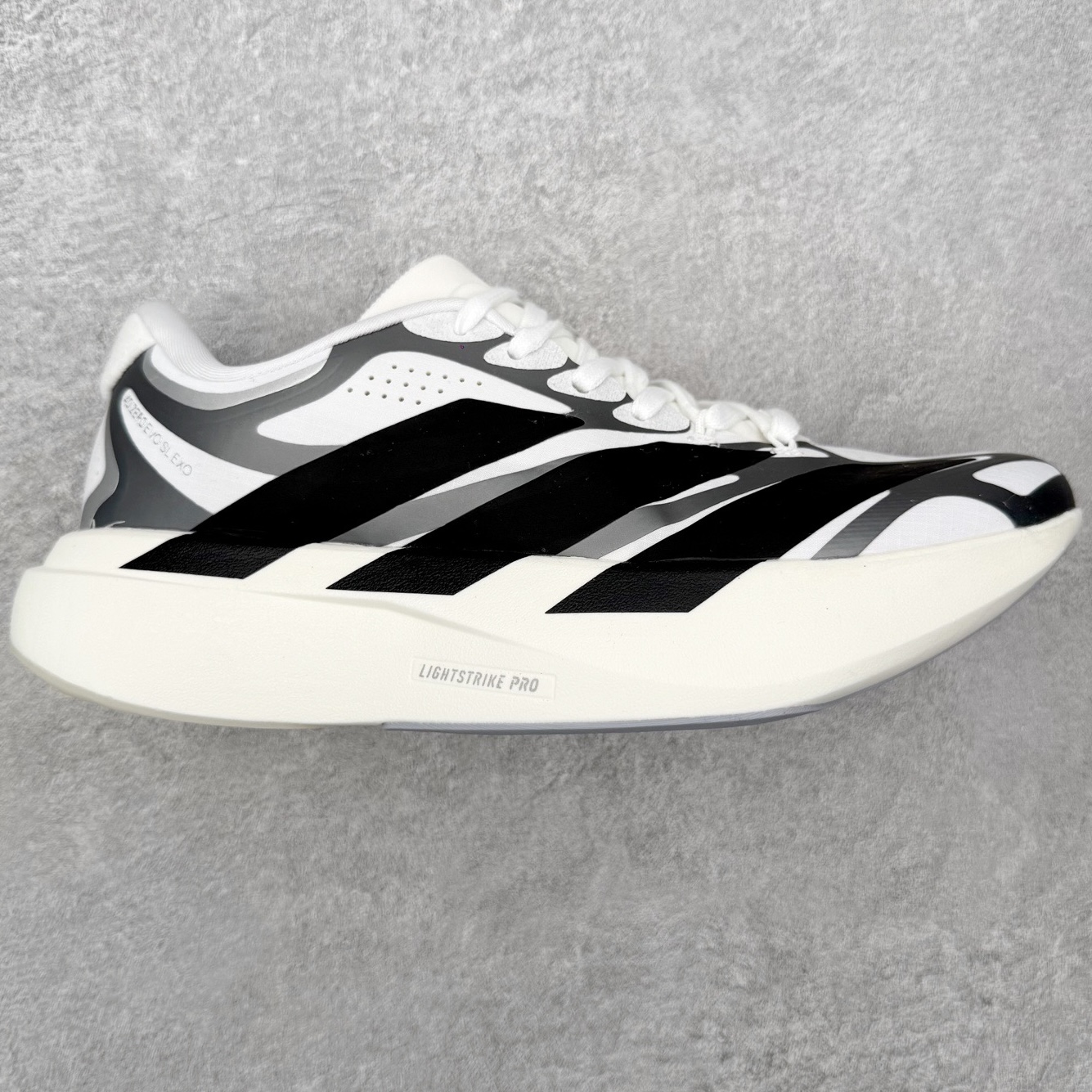 adidas Adizero EVO SL EXO White Black Iron Metallic 
