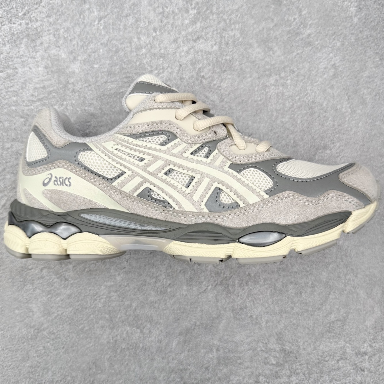 ASICS 亚瑟士 GEL-NYC 男子女子复古缓震休闲运动跑步鞋 1203A383-103 奶油燕麦灰