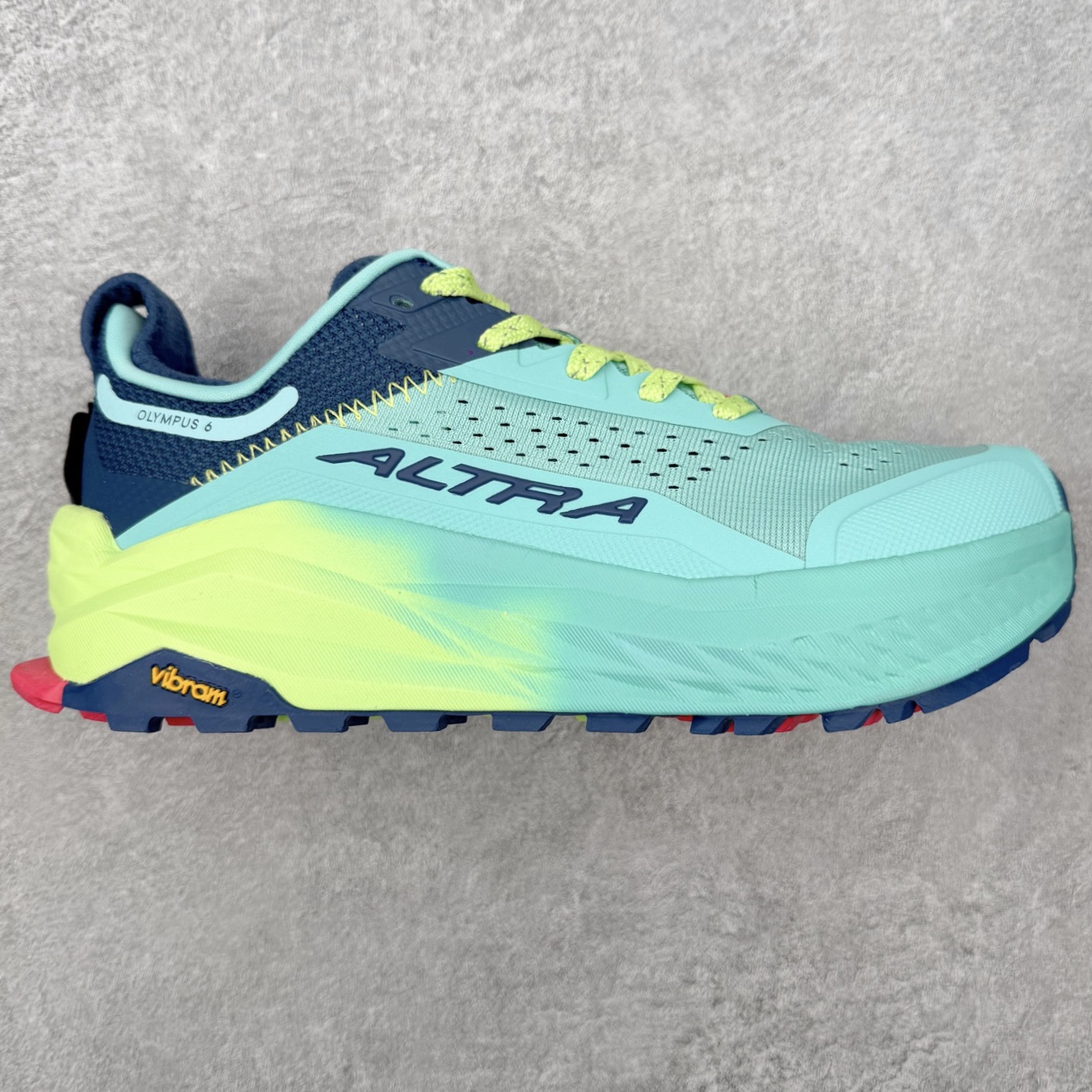 Altra Olympus 6 Mint Lime Navy 奥创奥林匹斯6顶级缓震越野跑鞋 Vibra