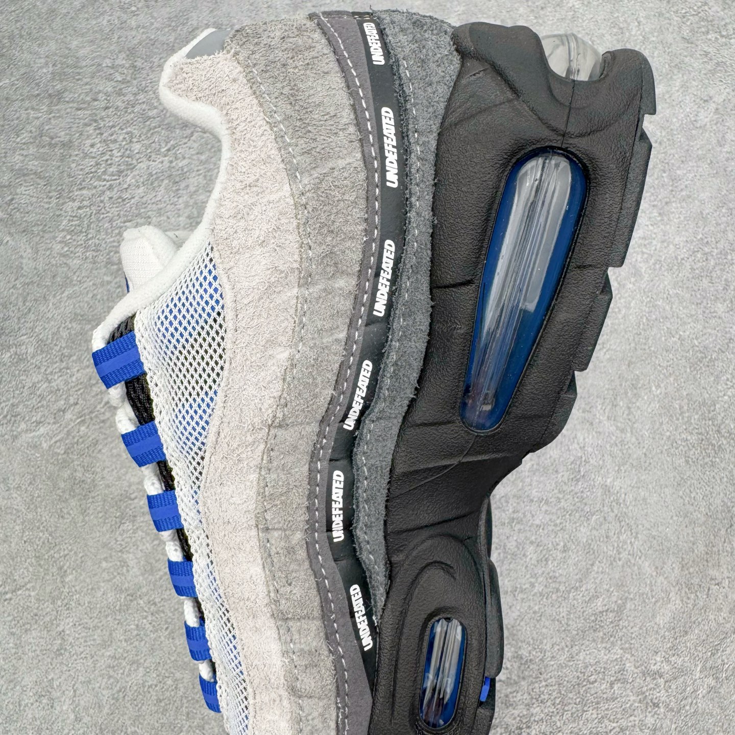 ＃SF外贸特供 UNDEFEATED x NK Air Max 95 SP 伯明翰限定 联名灰蓝 IB4