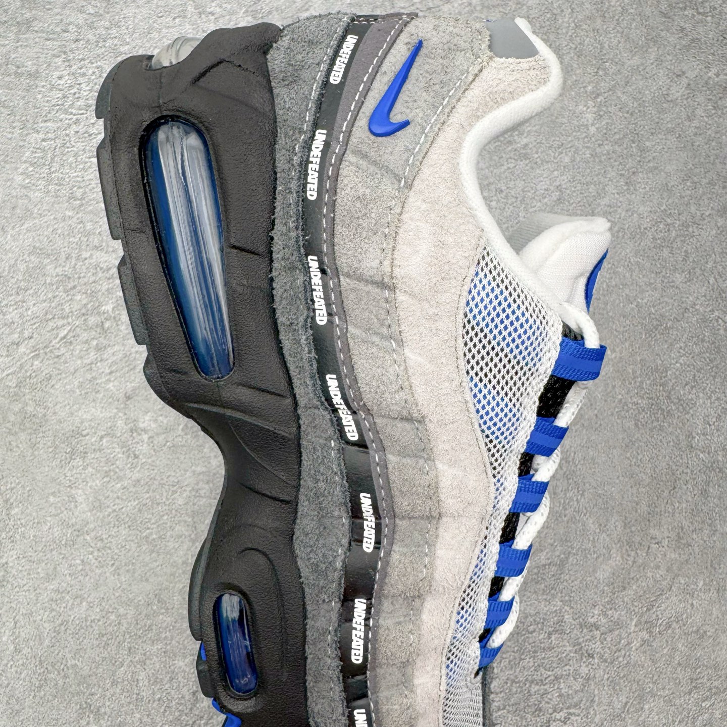 ＃SF外贸特供 UNDEFEATED x NK Air Max 95 SP 伯明翰限定 联名灰蓝 IB4