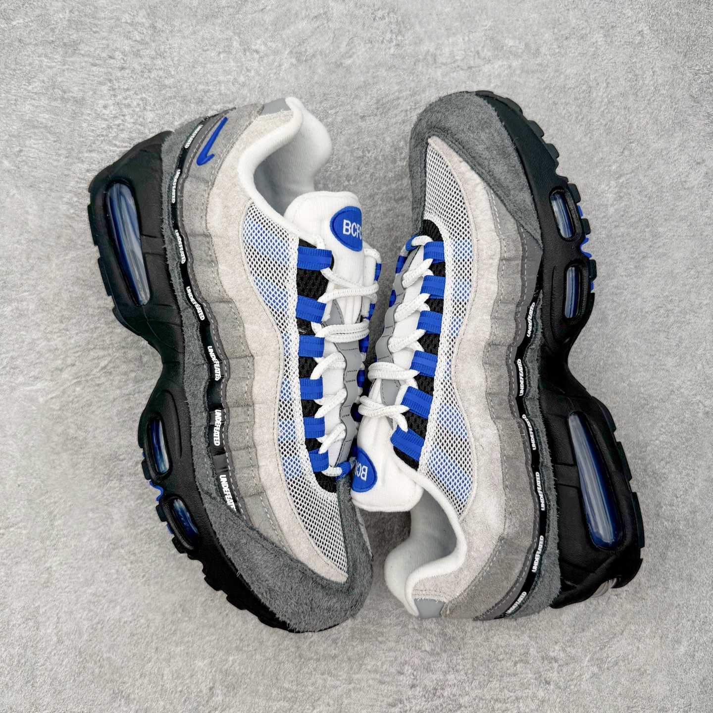 ＃SF外贸特供 UNDEFEATED x NK Air Max 95 SP 伯明翰限定 联名灰蓝 IB4
