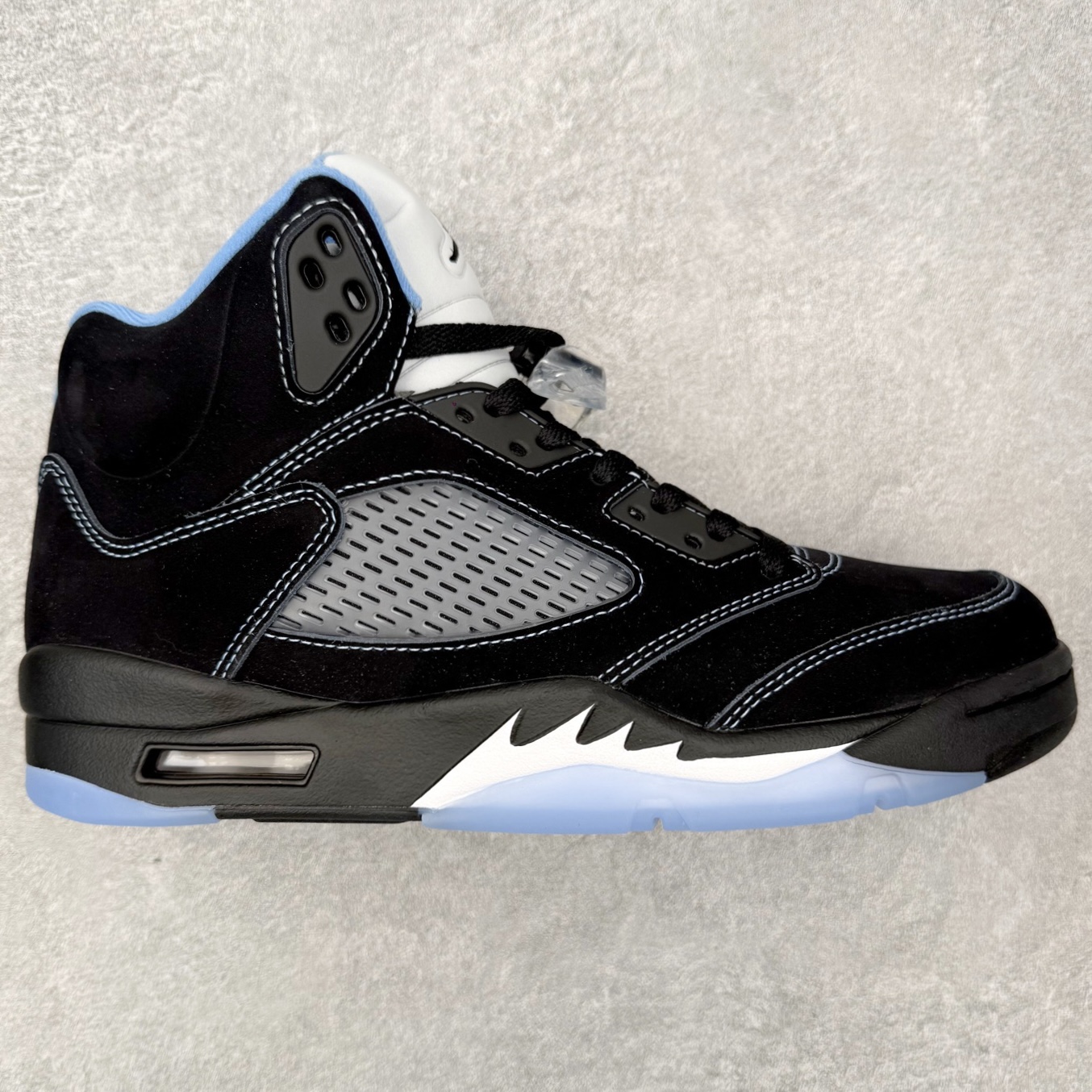 ＃纯原 Air Jordan AJ5 OG 黑北卡蓝 DD0587-008 SZ原厂全套原楦原纸板磨具开
